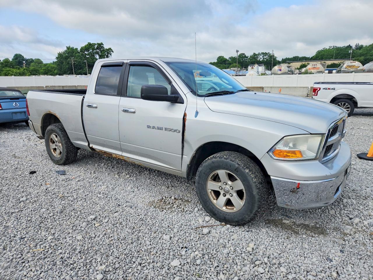 2012 Dodge Ram 1500 Slt Silver vin: 1C6RD7GP9CS127594