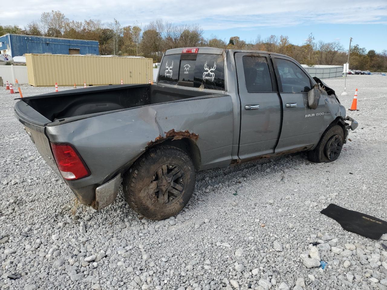 2012 Dodge Ram 1500 Slt Gray vin: 1C6RD7GT0CS108414