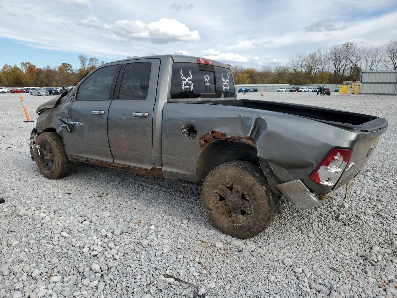 2012 Dodge Ram 1500 Slt Gray vin: 1C6RD7GT0CS108414