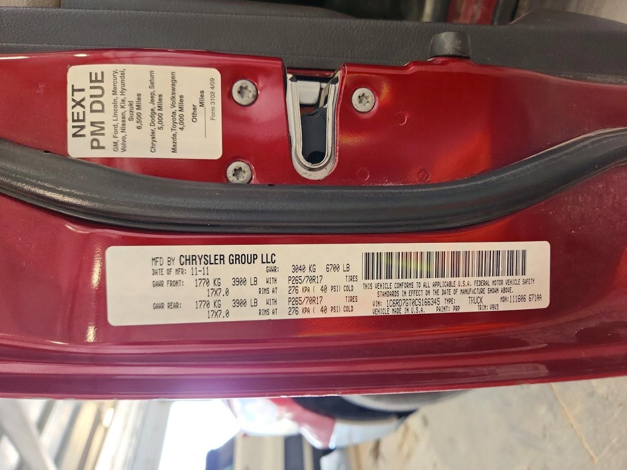 2012 Dodge Ram 1500 Slt Red vin: 1C6RD7GT0CS166345