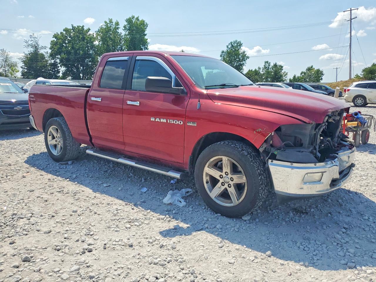 2012 Dodge Ram 1500 Slt Burgundy vin: 1C6RD7GT0CS229704