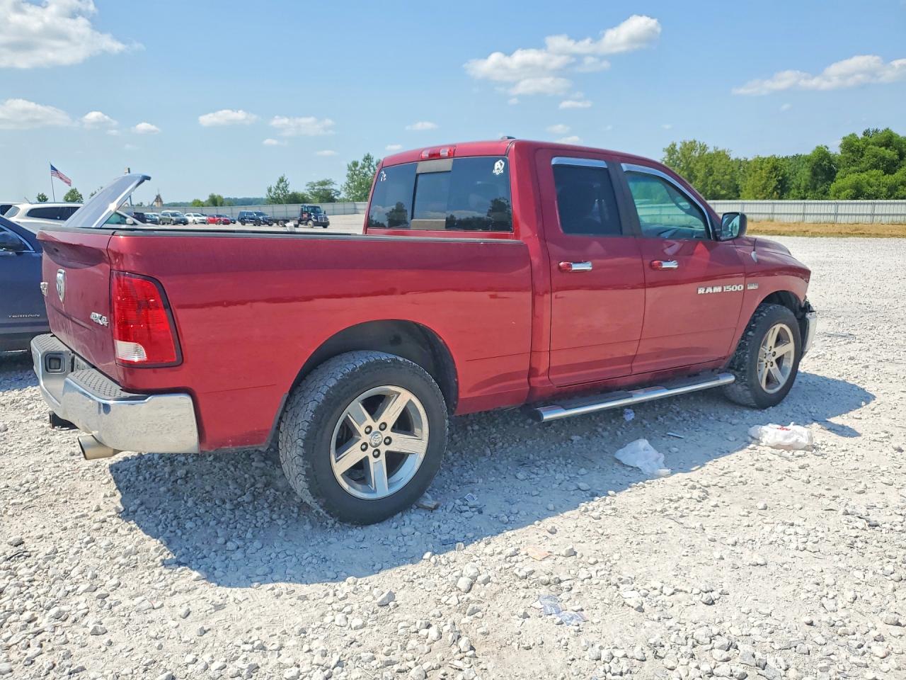 2012 Dodge Ram 1500 Slt Burgundy vin: 1C6RD7GT0CS229704