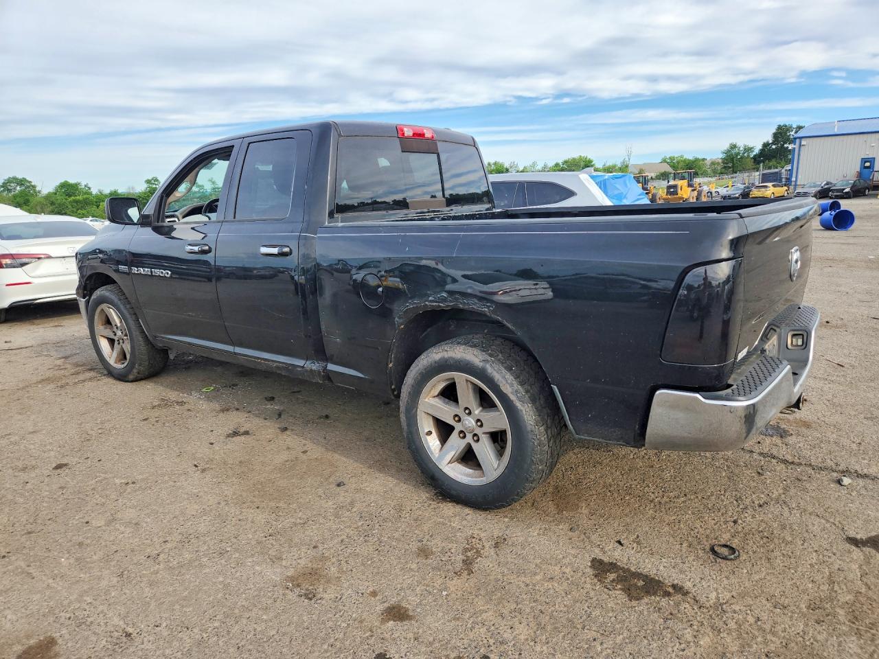 2012 Dodge Ram 1500 Slt Black vin: 1C6RD7GT1CS124833