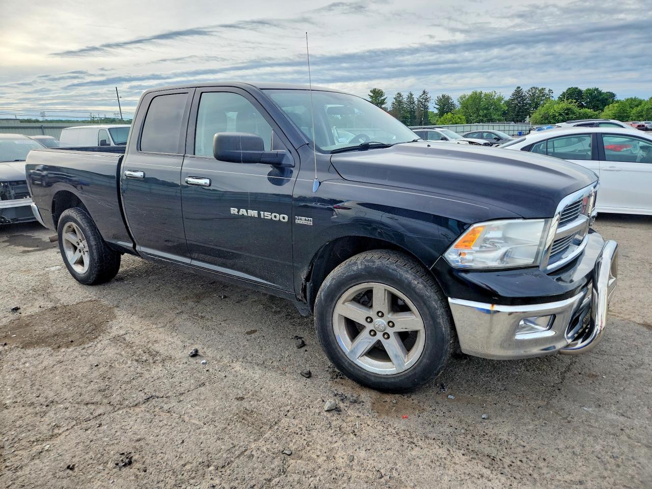 2012 Dodge Ram 1500 Slt Black vin: 1C6RD7GT1CS124833