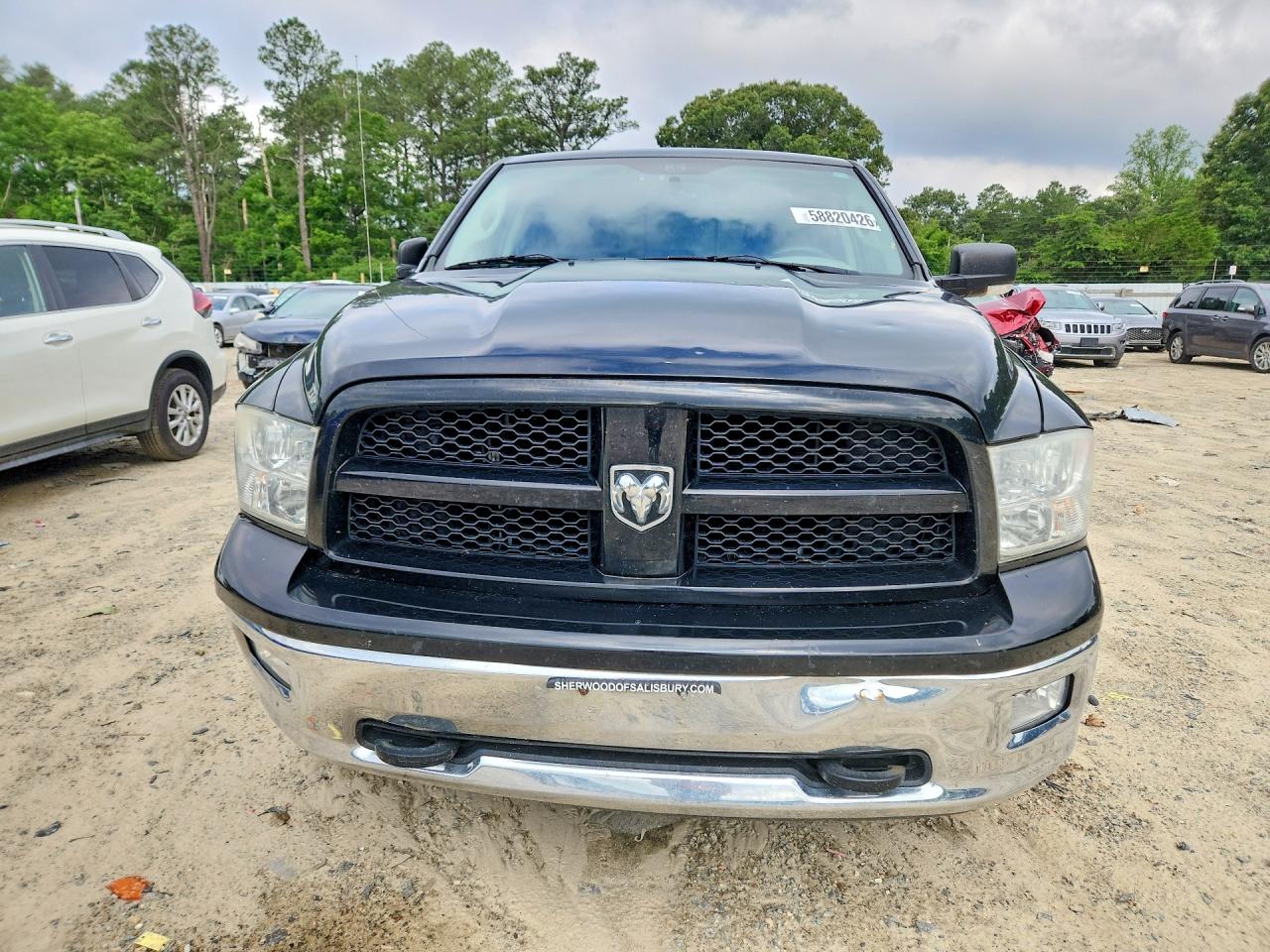 2012 Dodge Ram 1500 Slt Black vin: 1C6RD7GT1CS163373