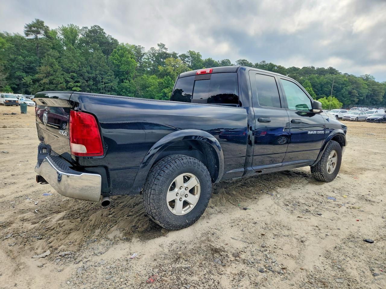 2012 Dodge Ram 1500 Slt Black vin: 1C6RD7GT1CS163373