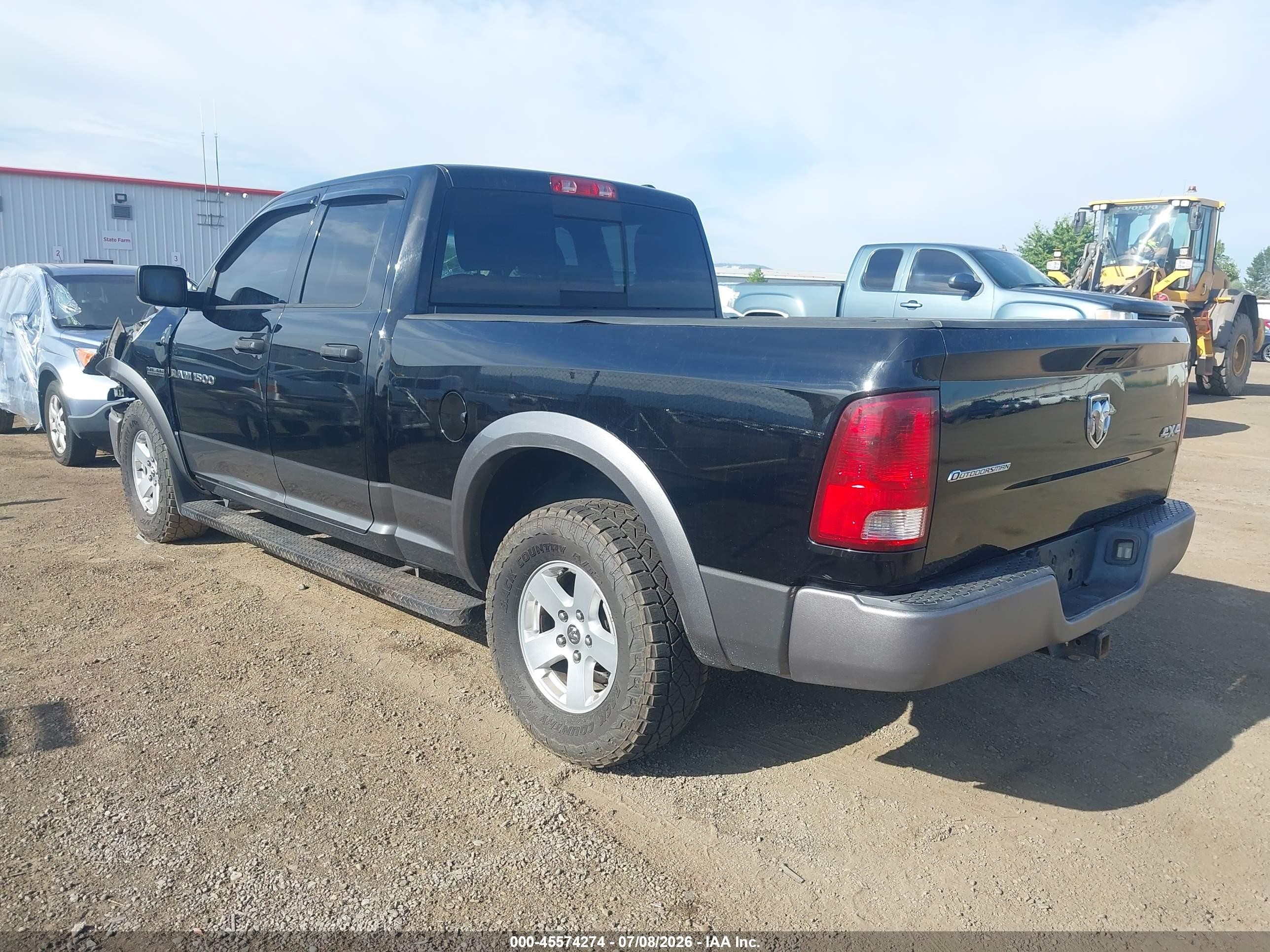 2012 Dodge Ram 1500 Slt Black vin: 1C6RD7GT1CS248651