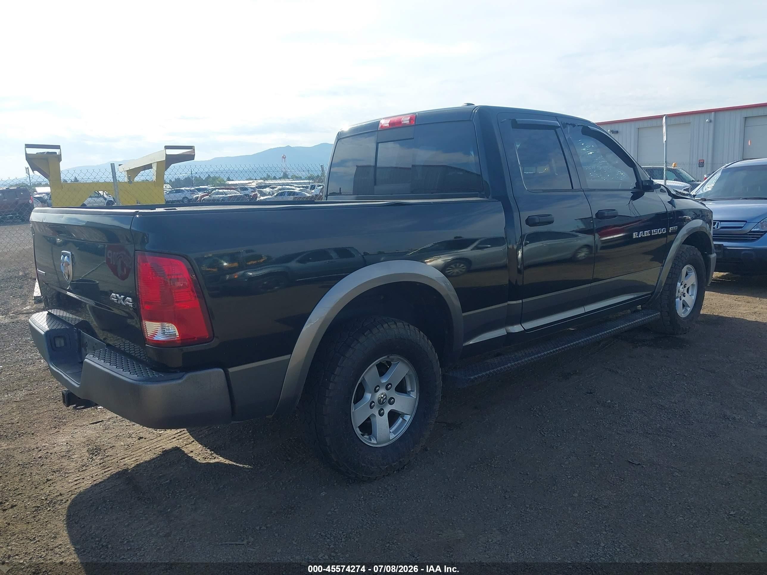 2012 Dodge Ram 1500 Slt Black vin: 1C6RD7GT1CS248651