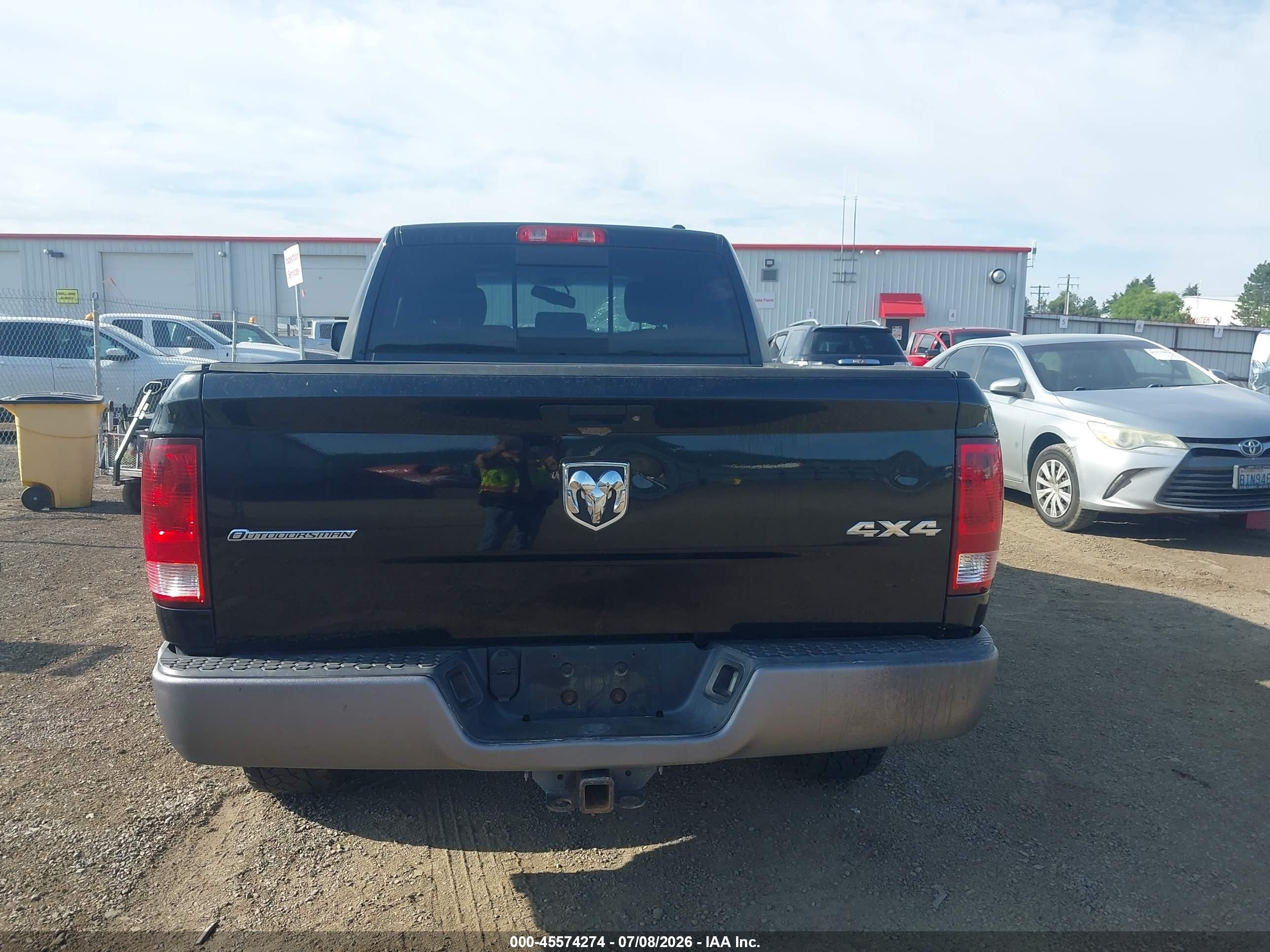 2012 Dodge Ram 1500 Slt Black vin: 1C6RD7GT1CS248651