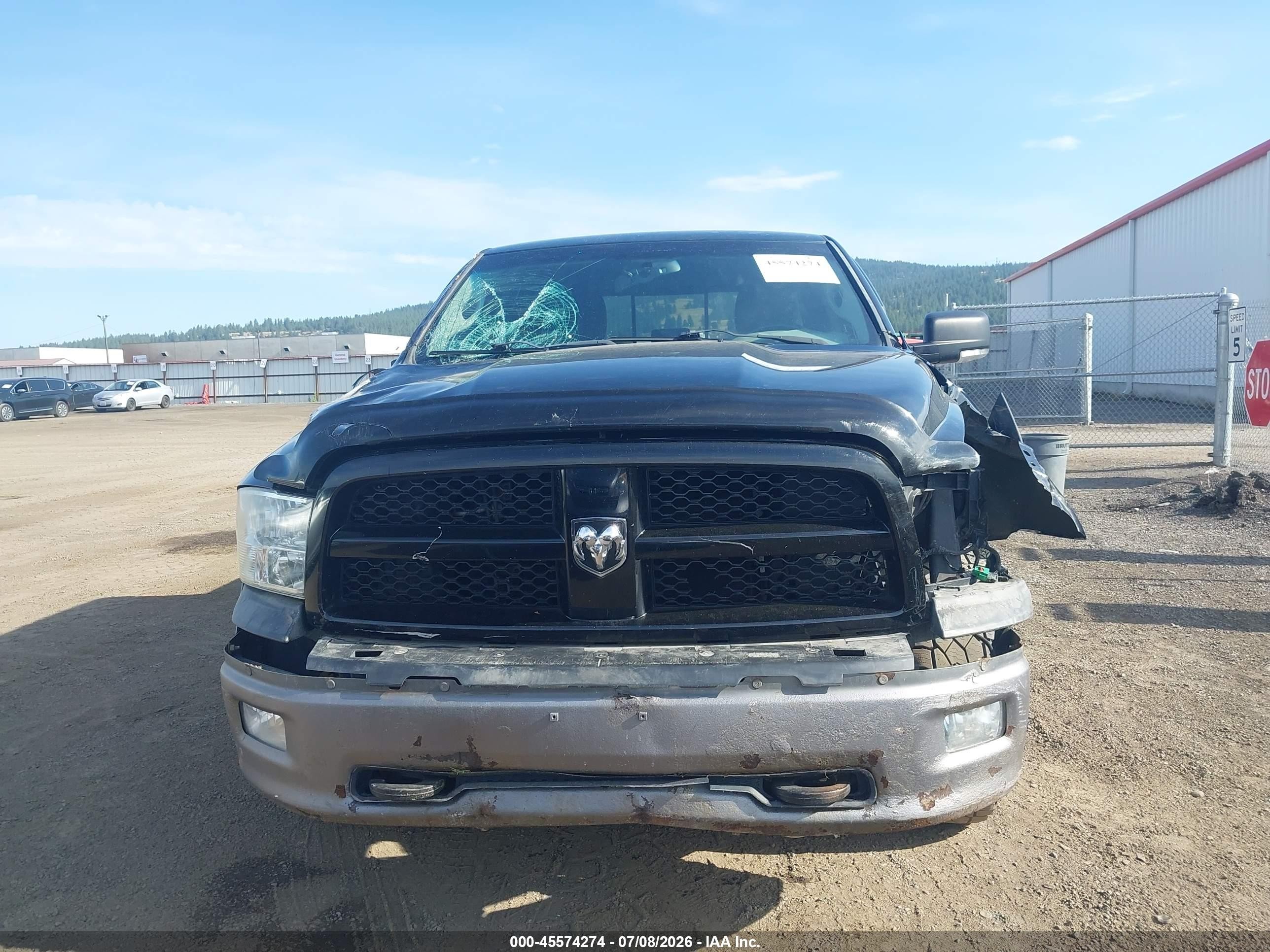 2012 Dodge Ram 1500 Slt Black vin: 1C6RD7GT1CS248651