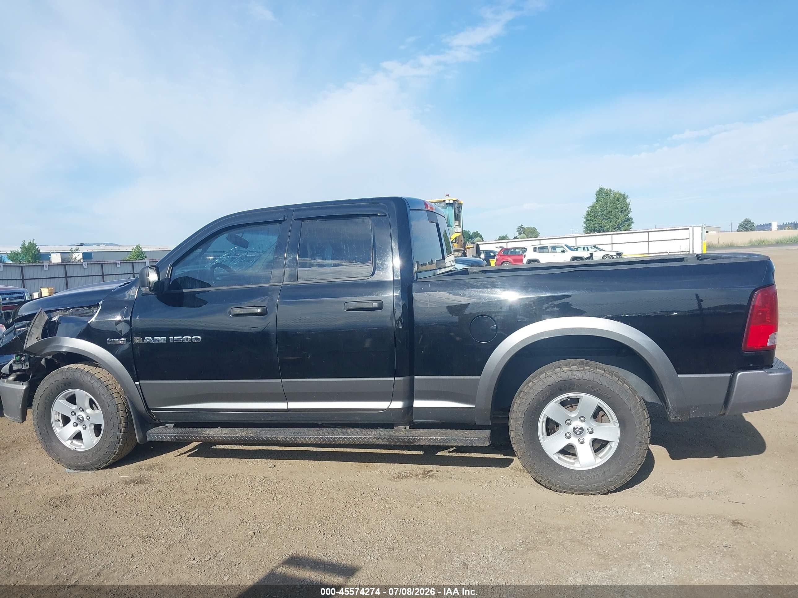2012 Dodge Ram 1500 Slt Black vin: 1C6RD7GT1CS248651