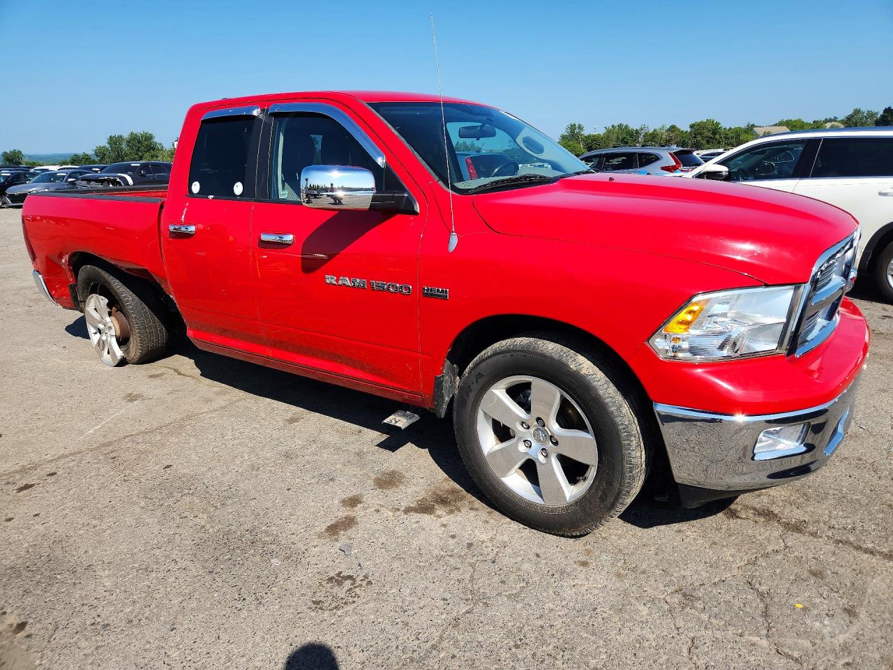2012 Dodge Ram 1500 Slt Red vin: 1C6RD7GT2CS154553