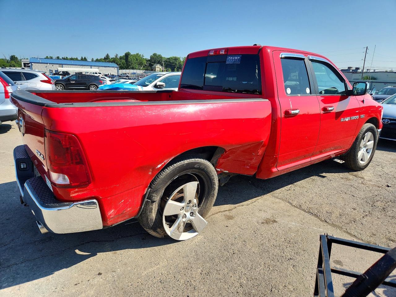 2012 Dodge Ram 1500 Slt Red vin: 1C6RD7GT2CS154553