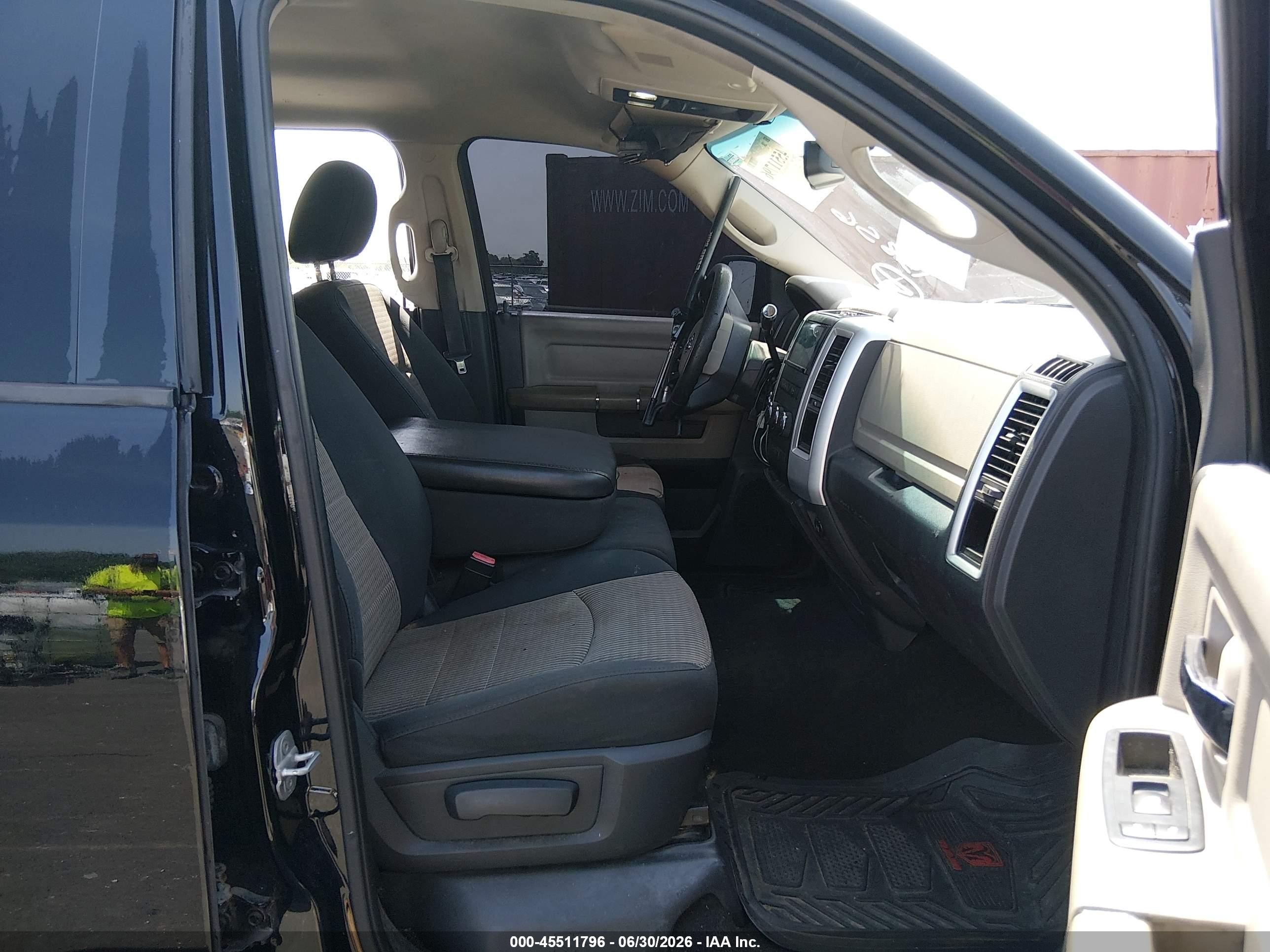 2012 Ram 1500 Slt Black vin: 1C6RD7GT2CS158568