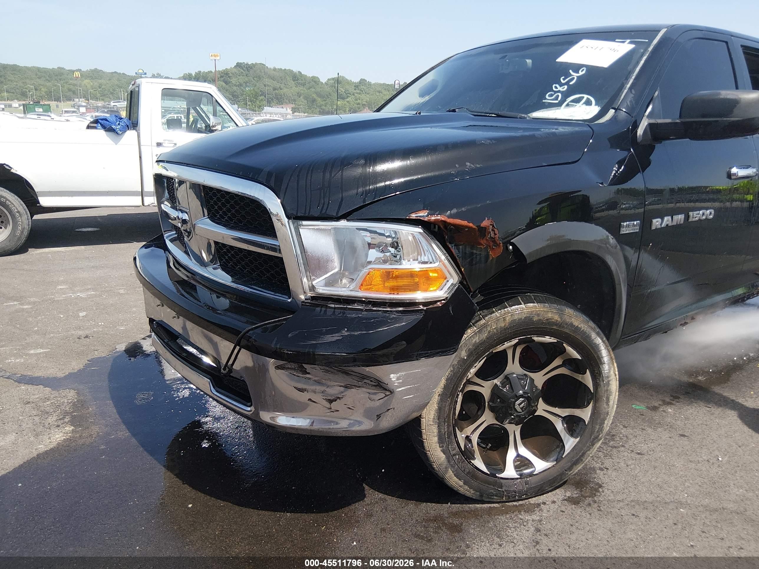 2012 Ram 1500 Slt Black vin: 1C6RD7GT2CS158568