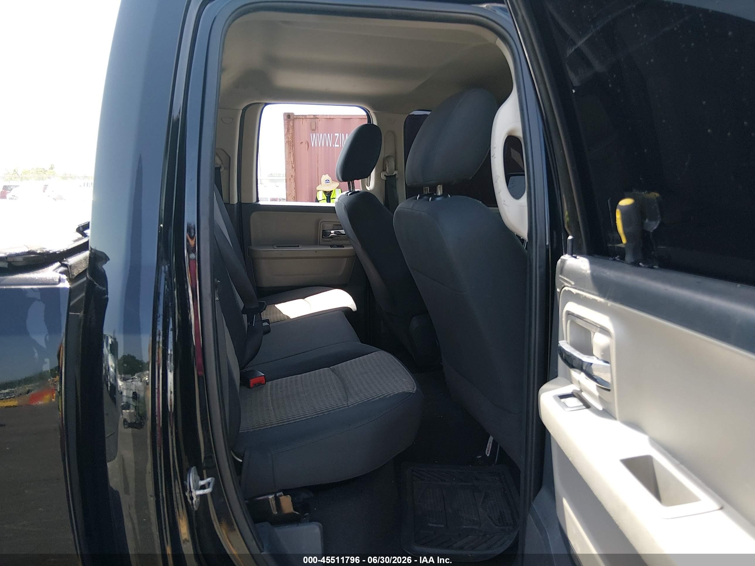 2012 Ram 1500 Slt Black vin: 1C6RD7GT2CS158568