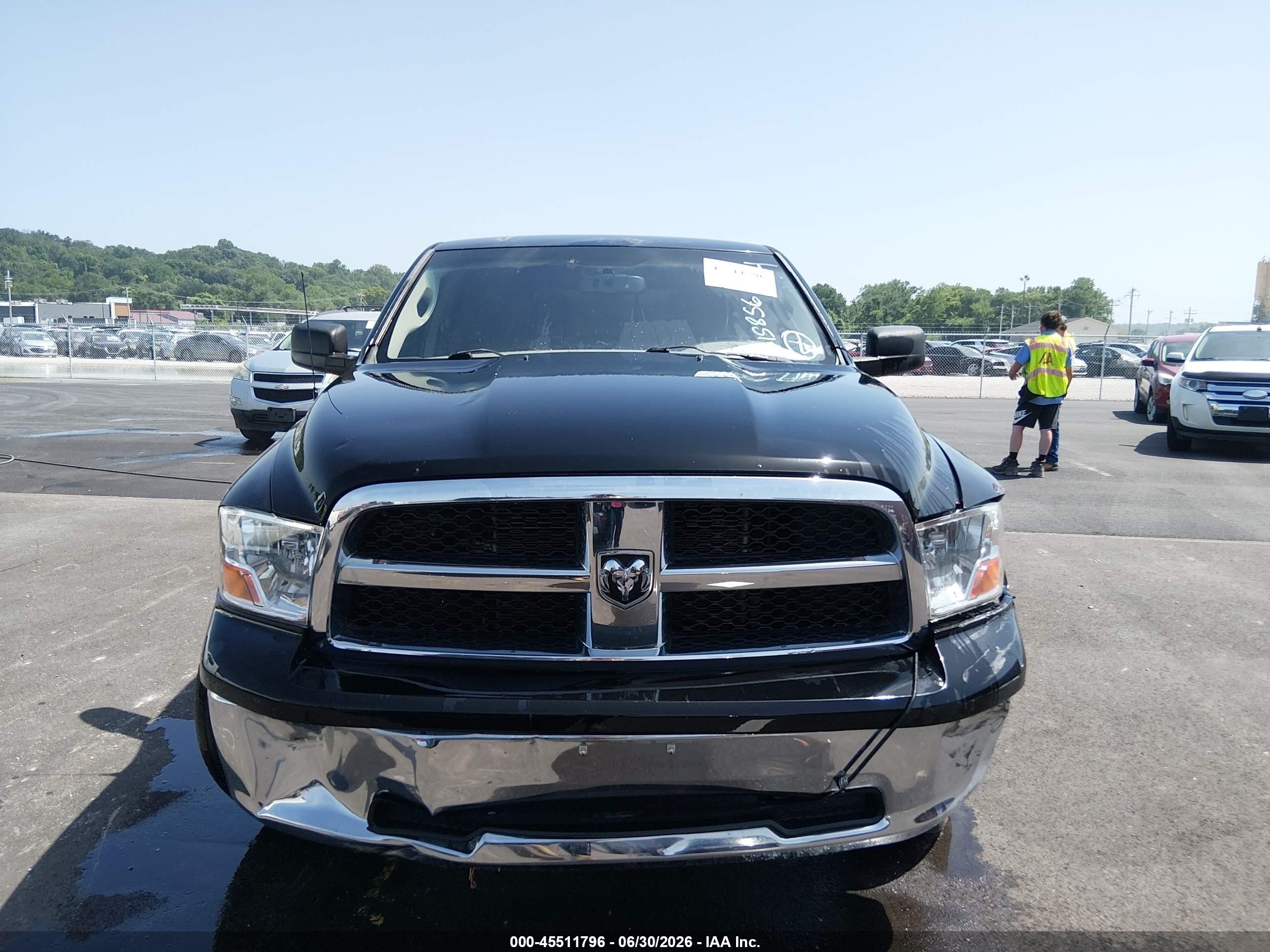 2012 Ram 1500 Slt Black vin: 1C6RD7GT2CS158568