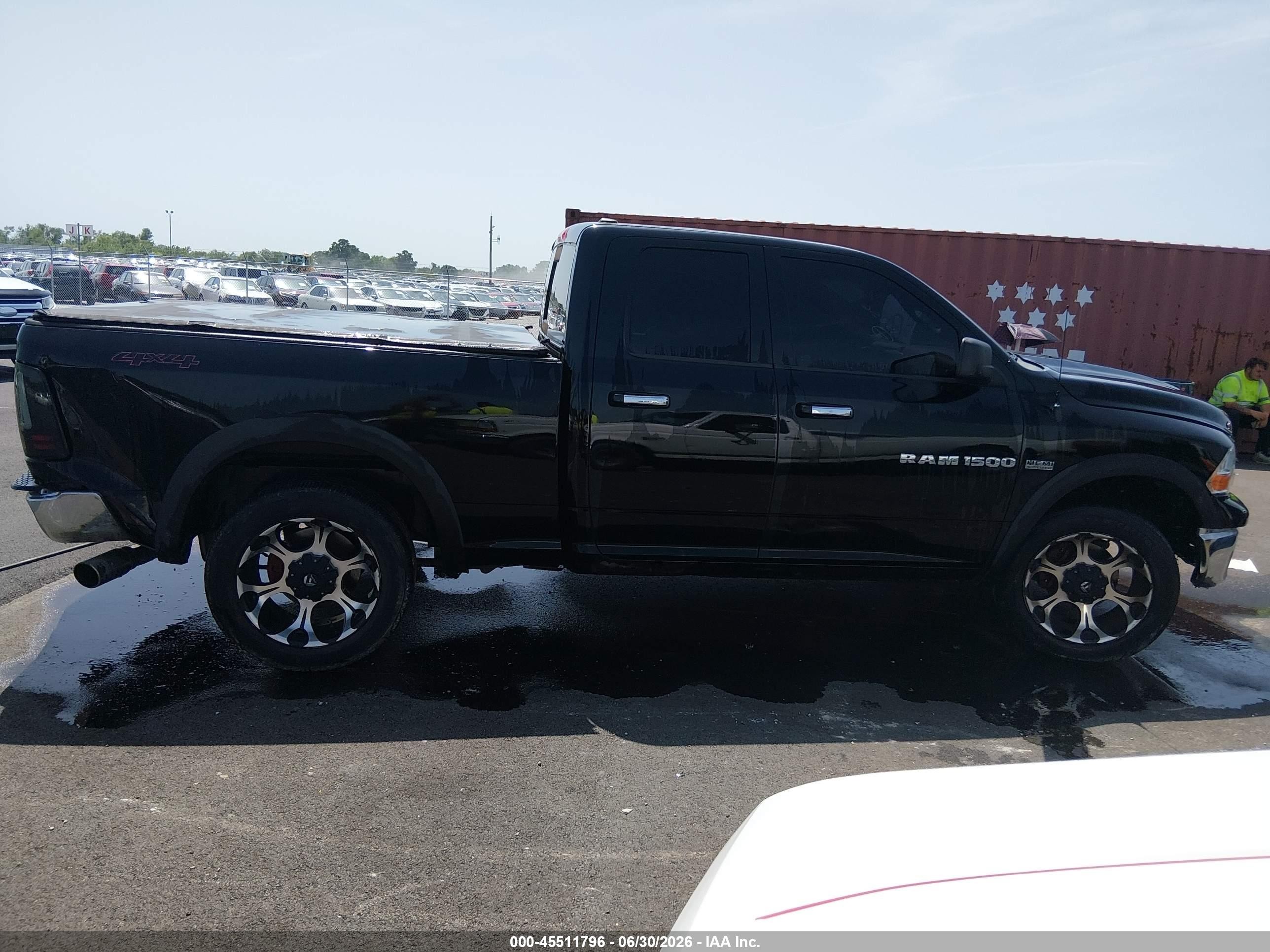 2012 Ram 1500 Slt Black vin: 1C6RD7GT2CS158568