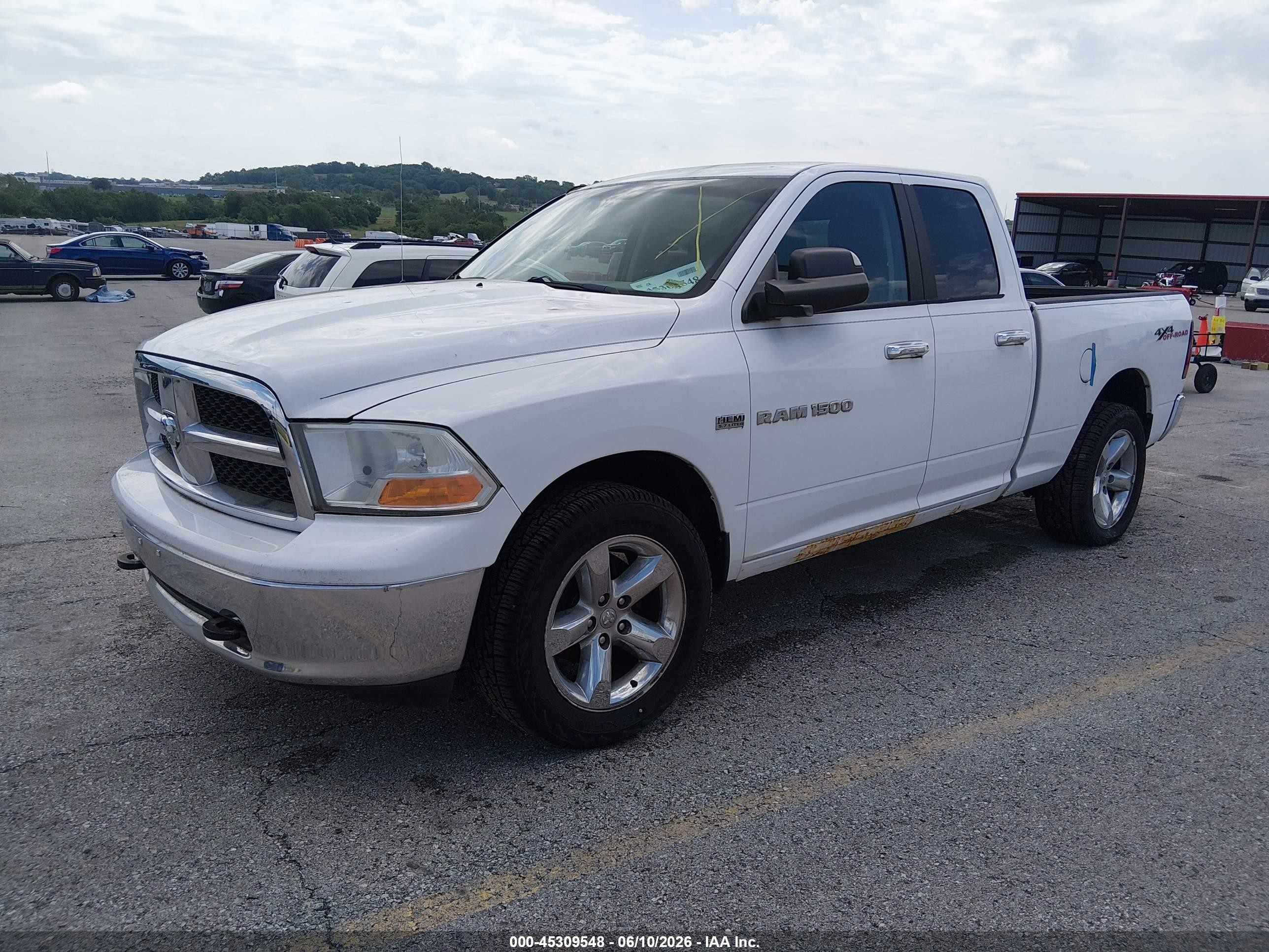 2012 Ram 1500 Slt Белый vin: 1C6RD7GT2CS243300