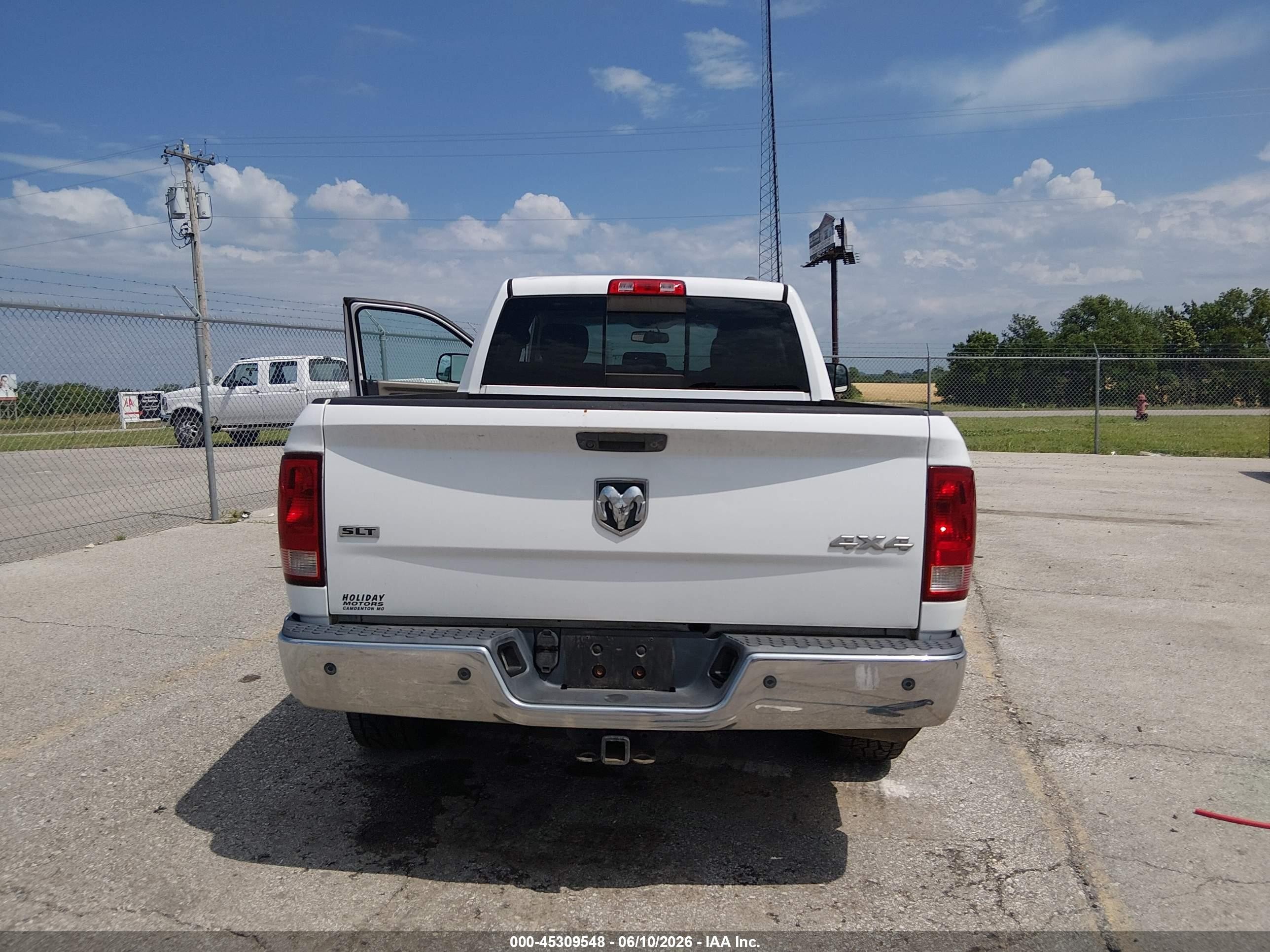 2012 Ram 1500 Slt Белый vin: 1C6RD7GT2CS243300