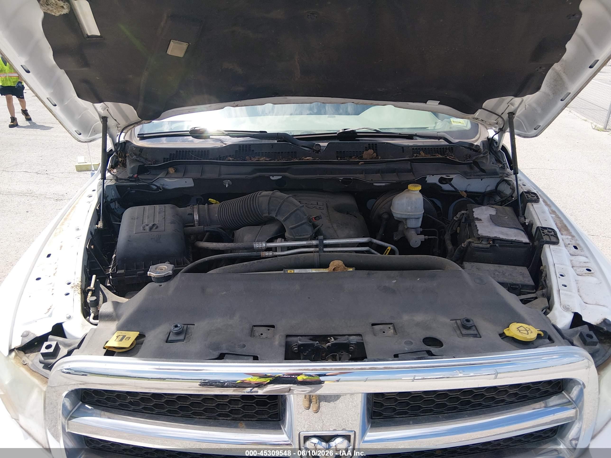 2012 Ram 1500 Slt Белый vin: 1C6RD7GT2CS243300