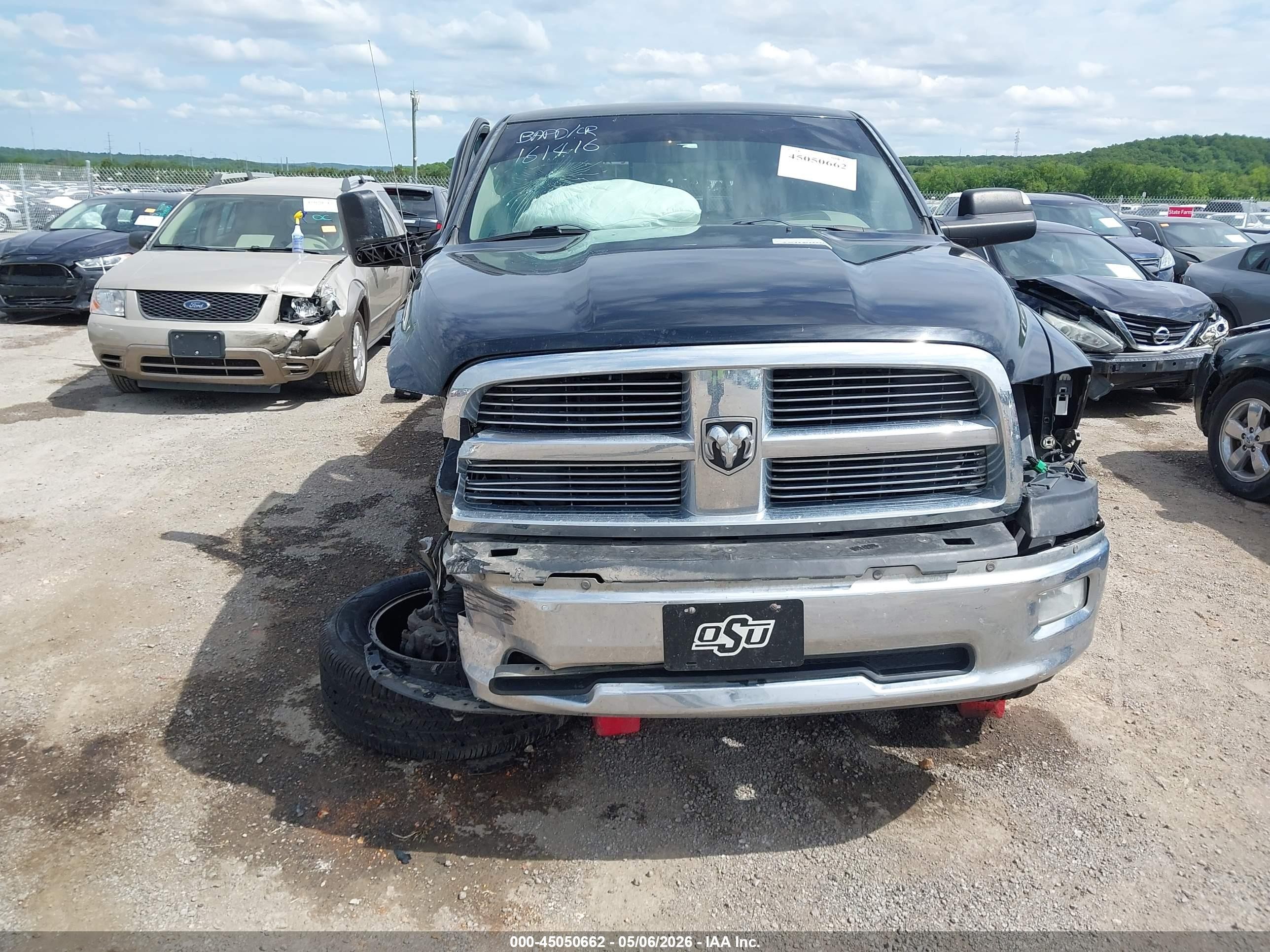 2012 Ram 1500 Slt Black vin: 1C6RD7GT4CS251947