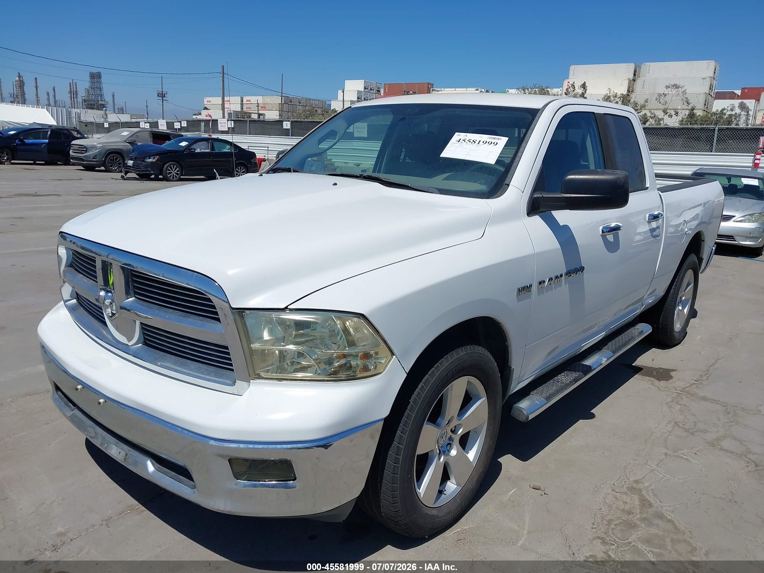 2012 Ram 1500 Big Horn Белый vin: 1C6RD7GT5CS124608