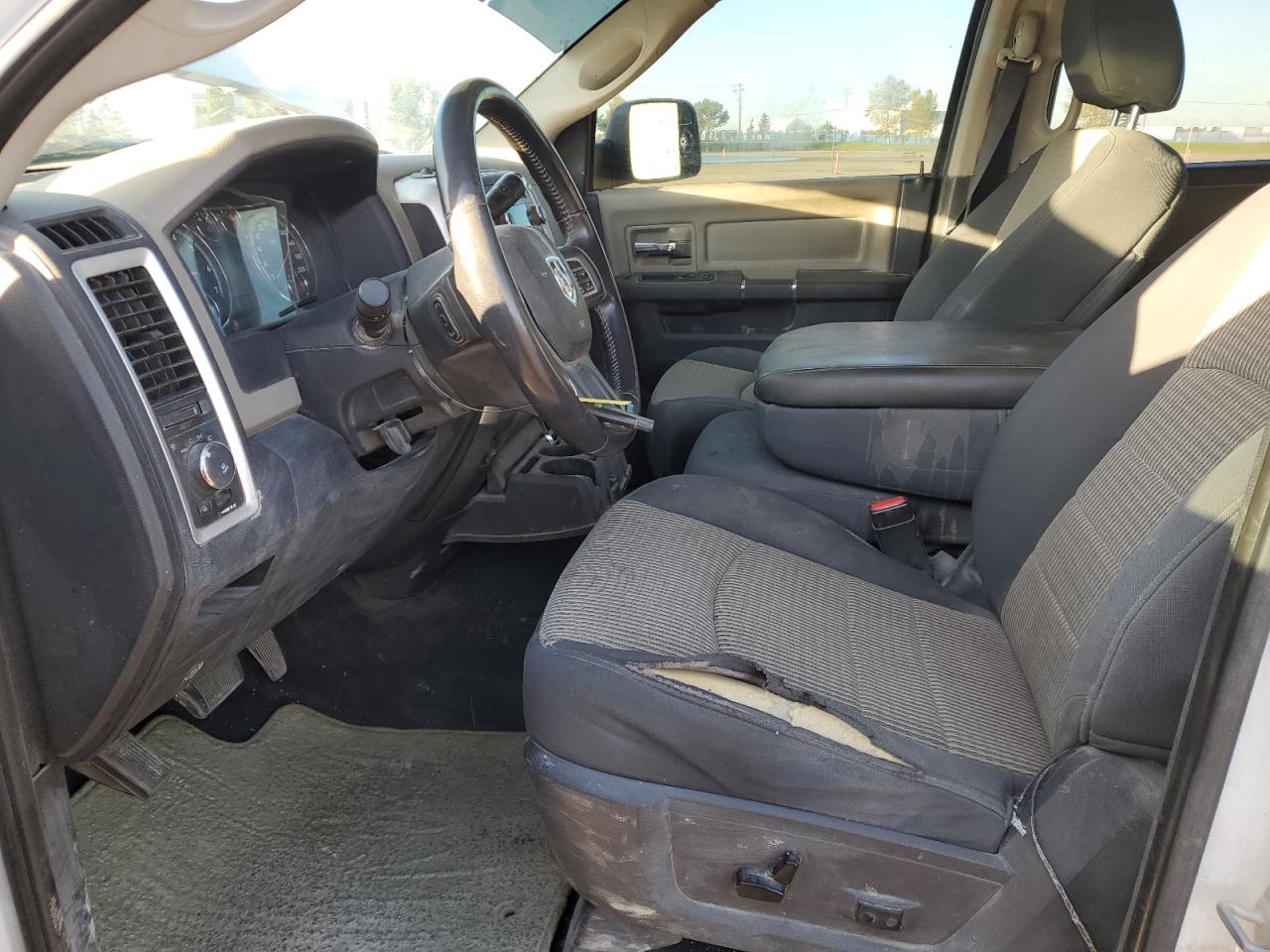 2012 Dodge Ram 1500 Slt White vin: 1C6RD7GT5CS287680