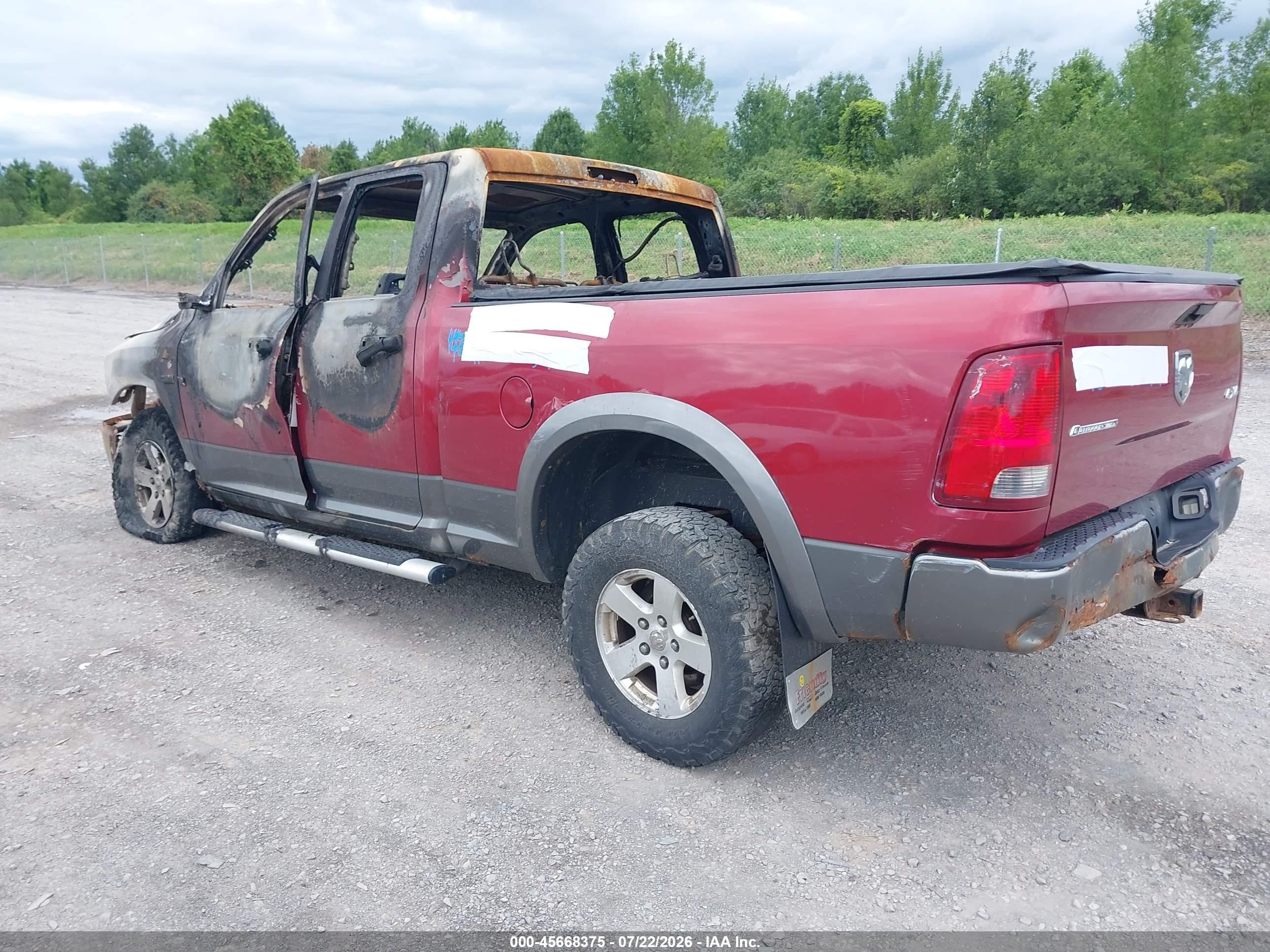 2012 Dodge Ram 1500 Slt Красный vin: 1C6RD7GT6CS118977