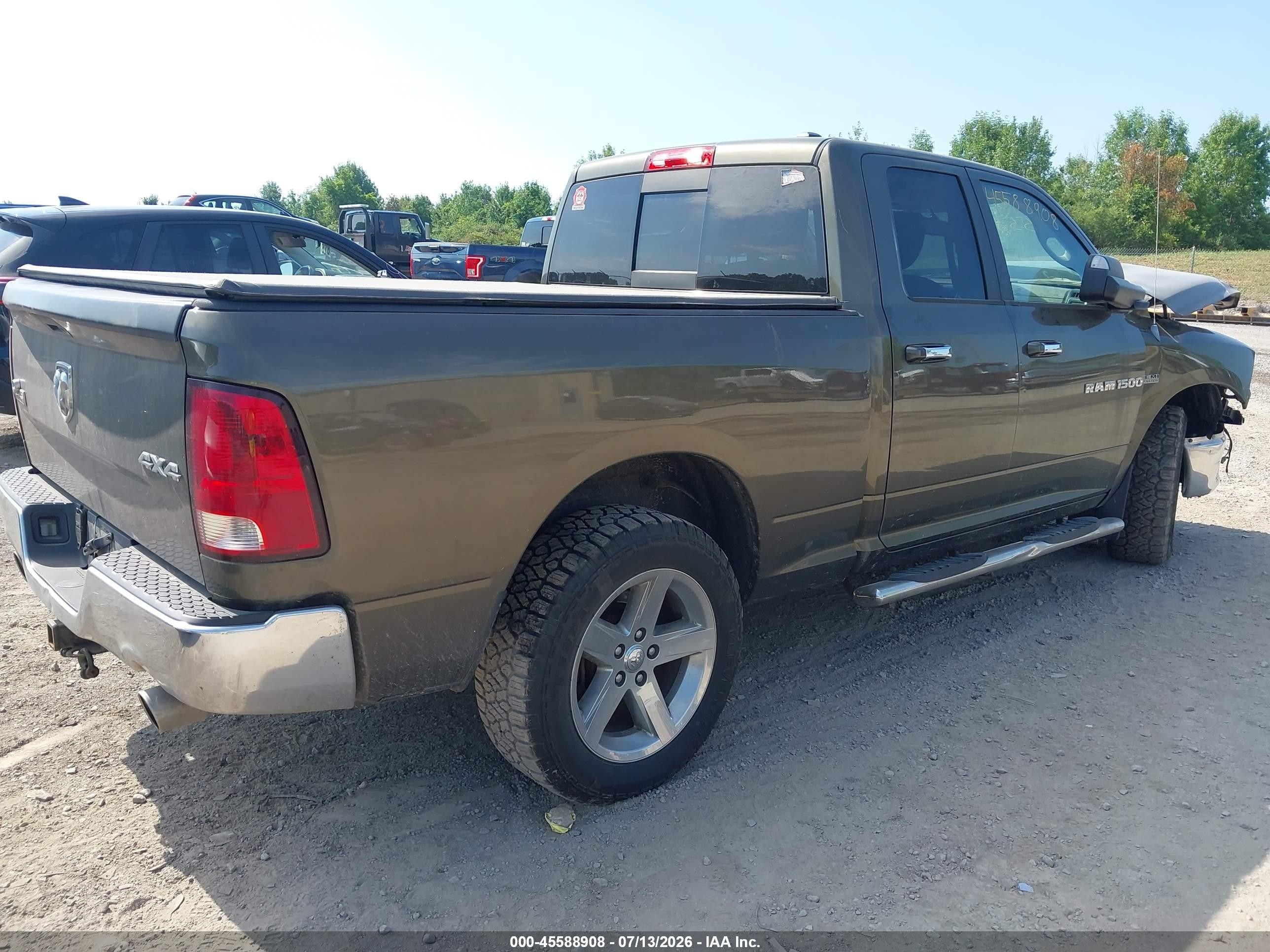 2012 Ram 1500 Big Horn Green vin: 1C6RD7GT6CS247155