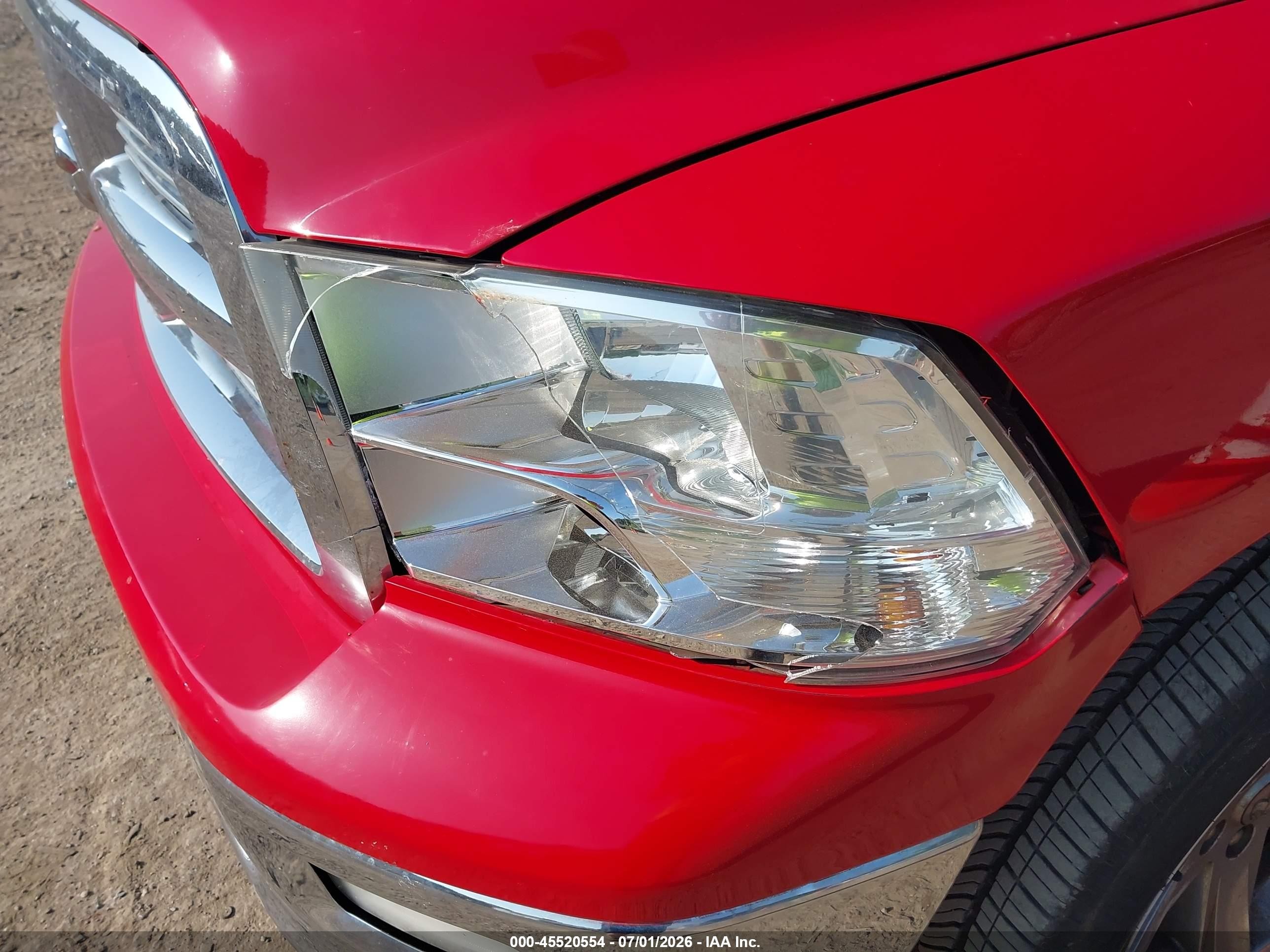 2012 Ram 1500 Big Horn Red vin: 1C6RD7GT6CS329032
