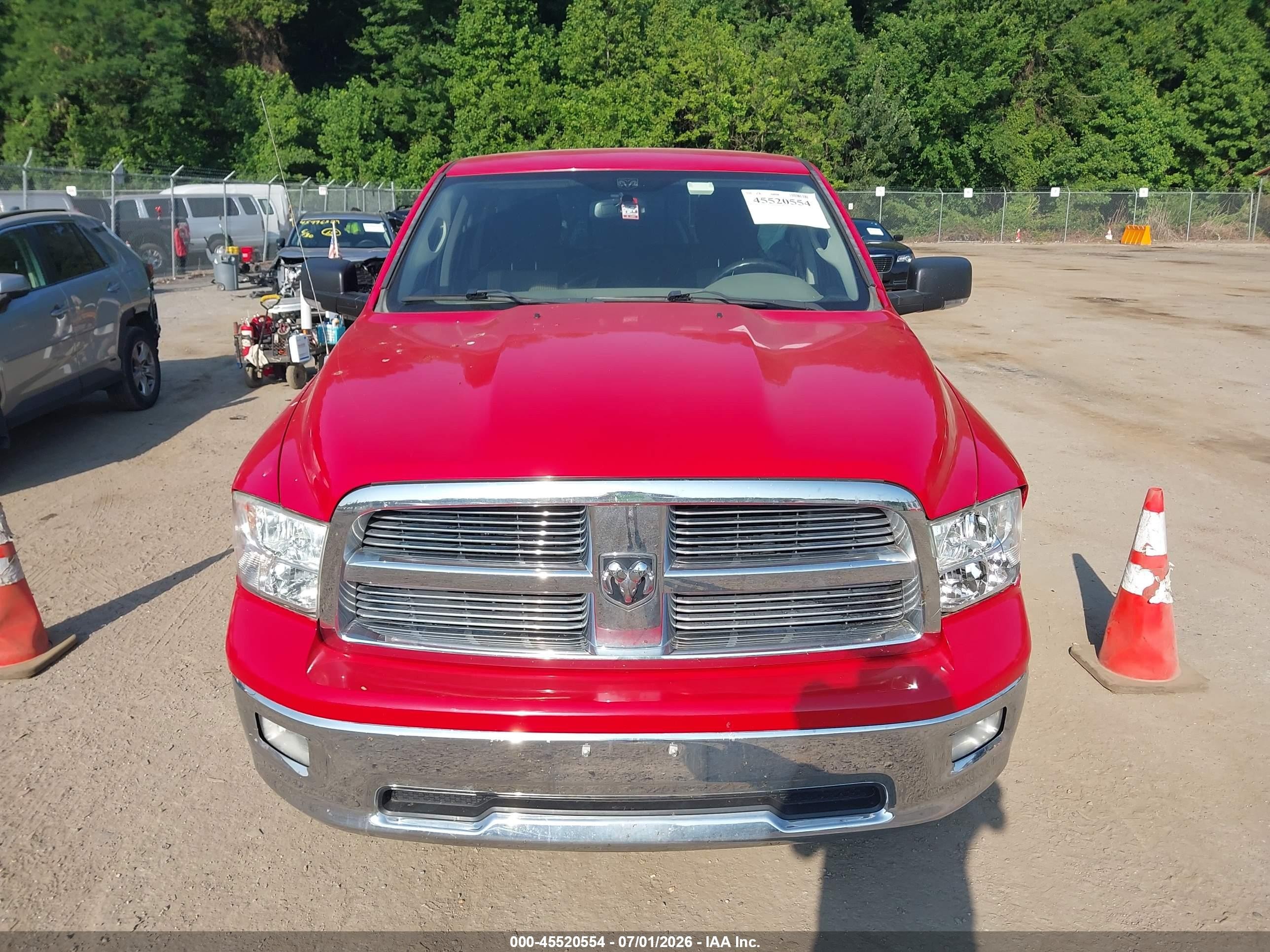 2012 Ram 1500 Big Horn Red vin: 1C6RD7GT6CS329032