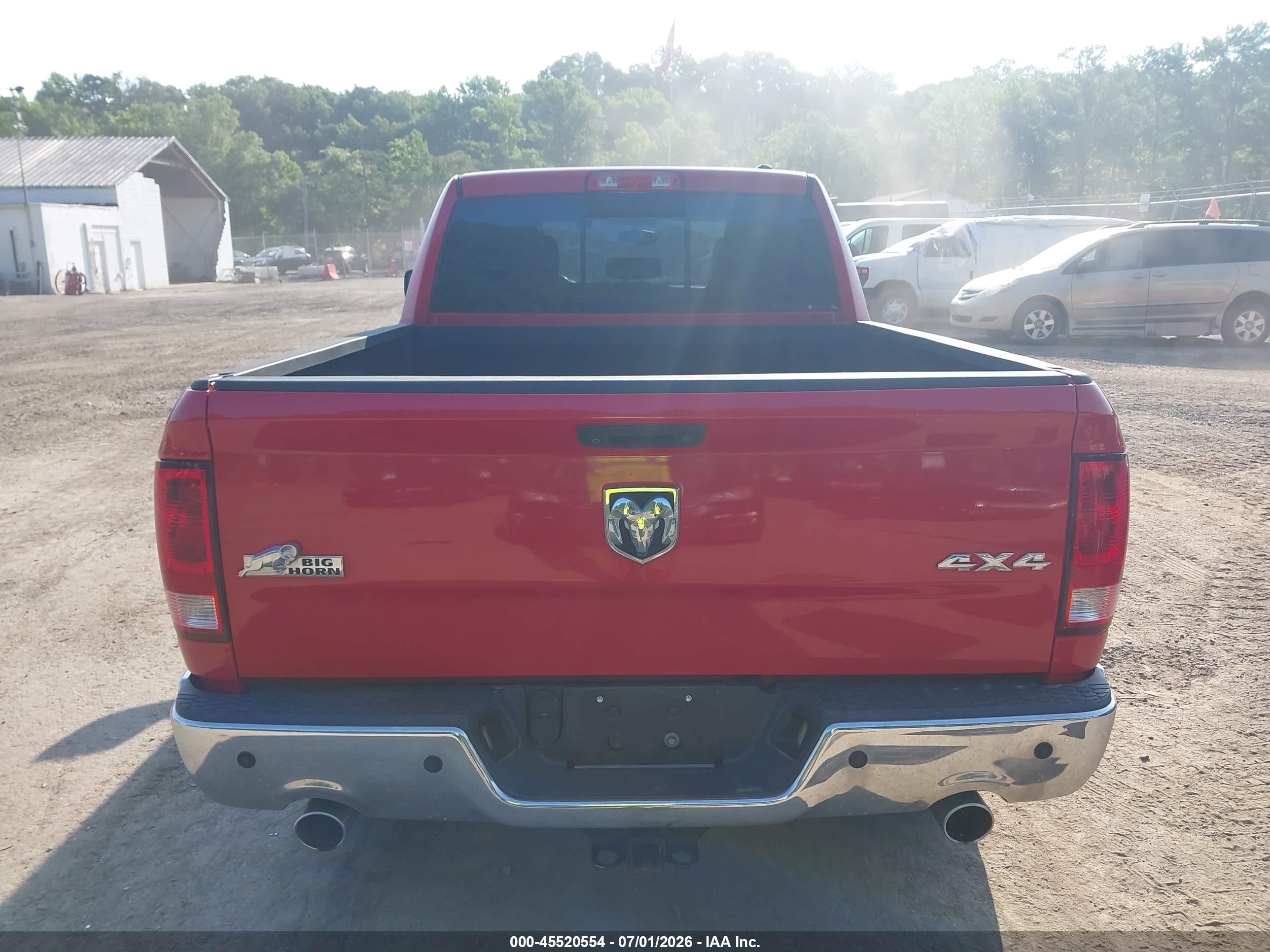 2012 Ram 1500 Big Horn Red vin: 1C6RD7GT6CS329032
