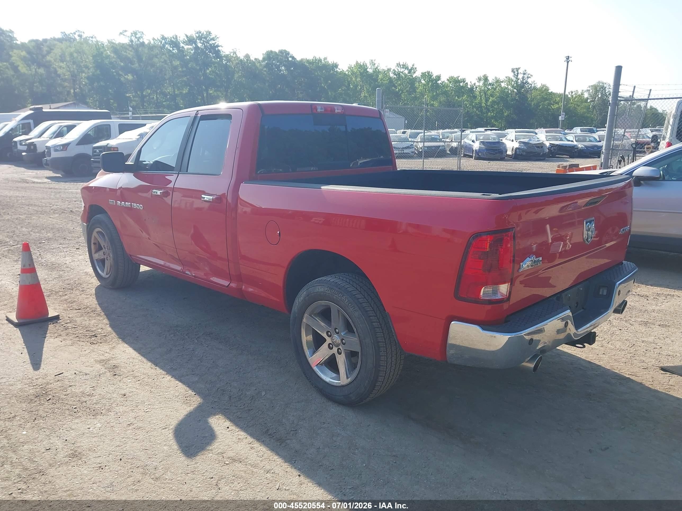 2012 Ram 1500 Big Horn Red vin: 1C6RD7GT6CS329032