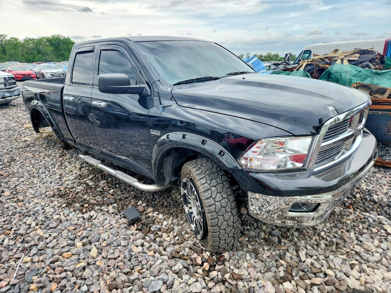 2012 Dodge Ram 1500 Slt Black vin: 1C6RD7GT7CS184437