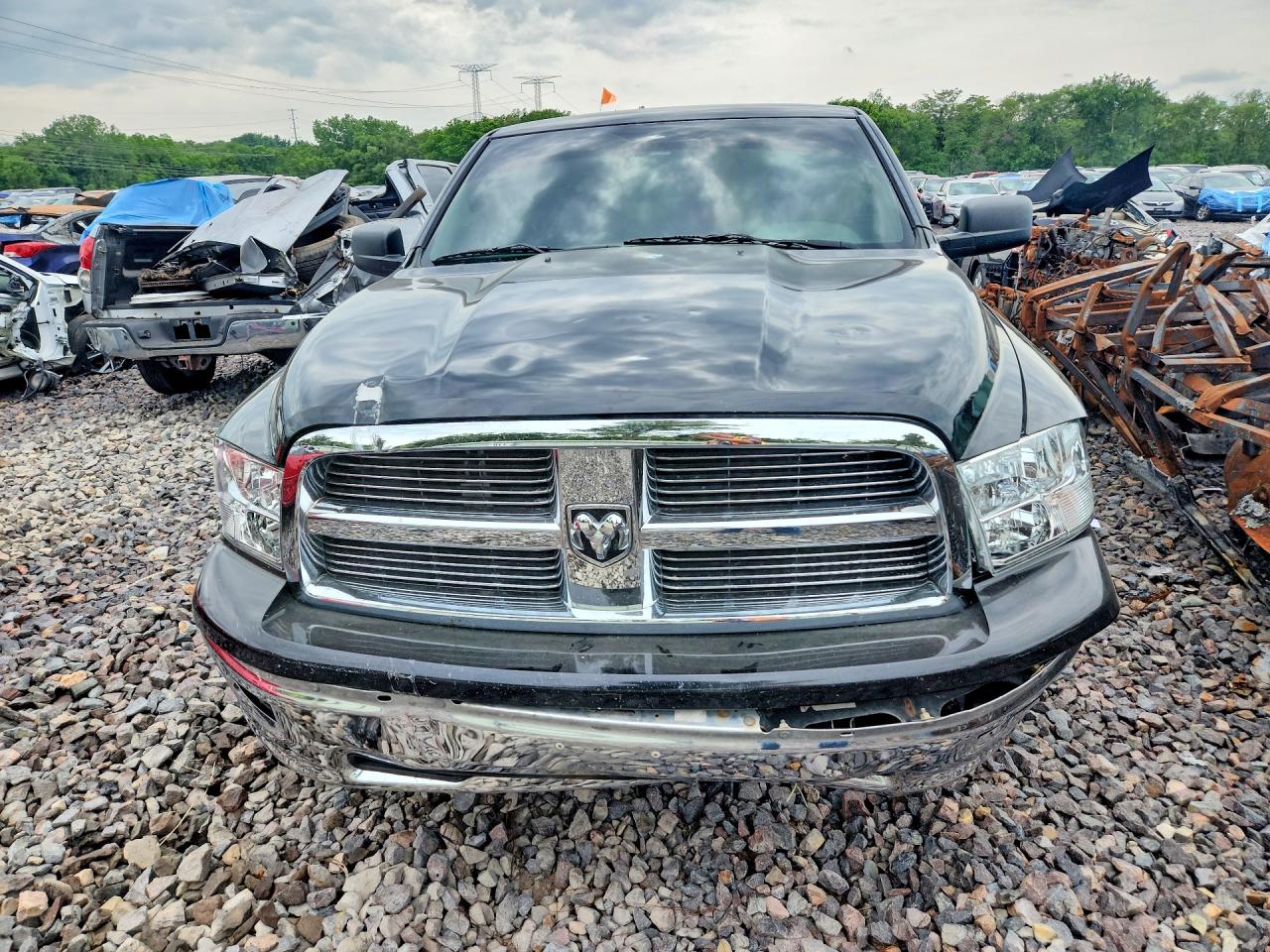 2012 Dodge Ram 1500 Slt Black vin: 1C6RD7GT7CS184437