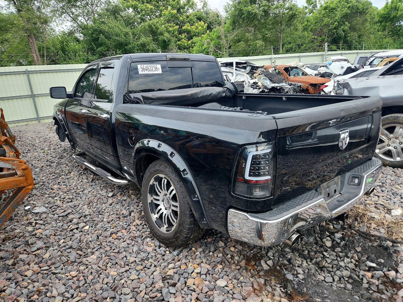 2012 Dodge Ram 1500 Slt Black vin: 1C6RD7GT7CS184437