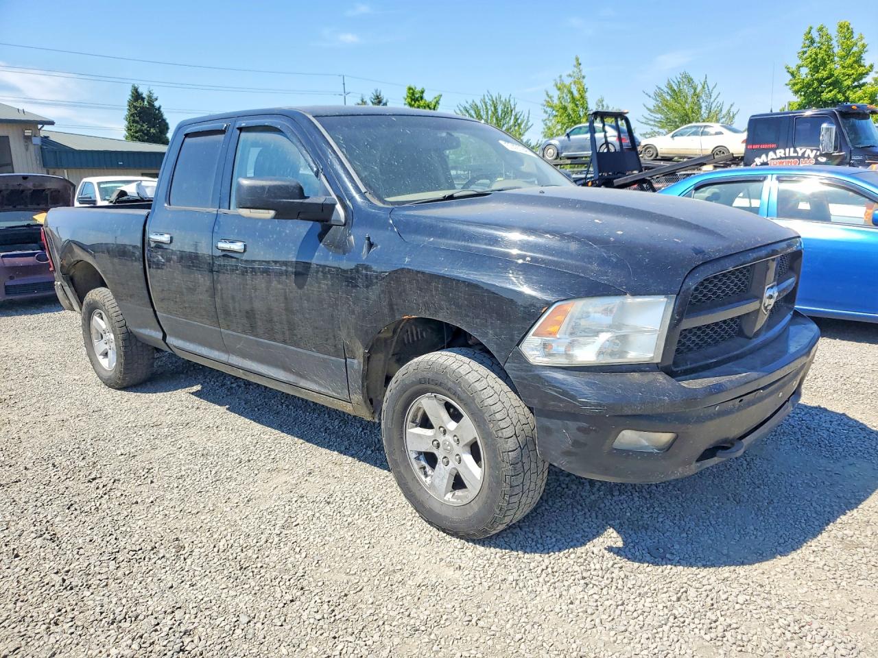 2012 Dodge 1500 Black vin: 1C6RD7GT7CS222314