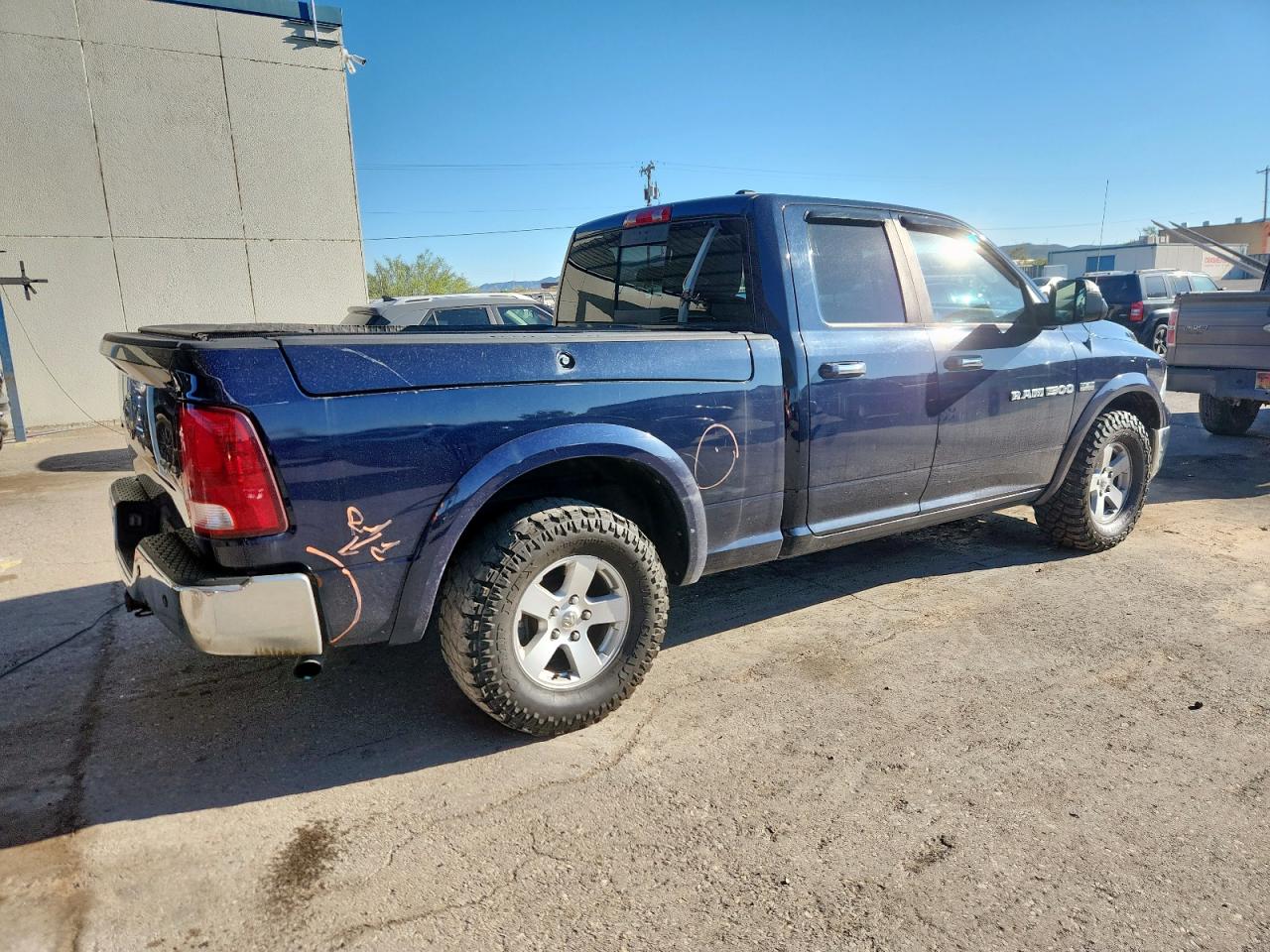 2012 Dodge Ram 1500 Slt Blue vin: 1C6RD7GT7CS250730