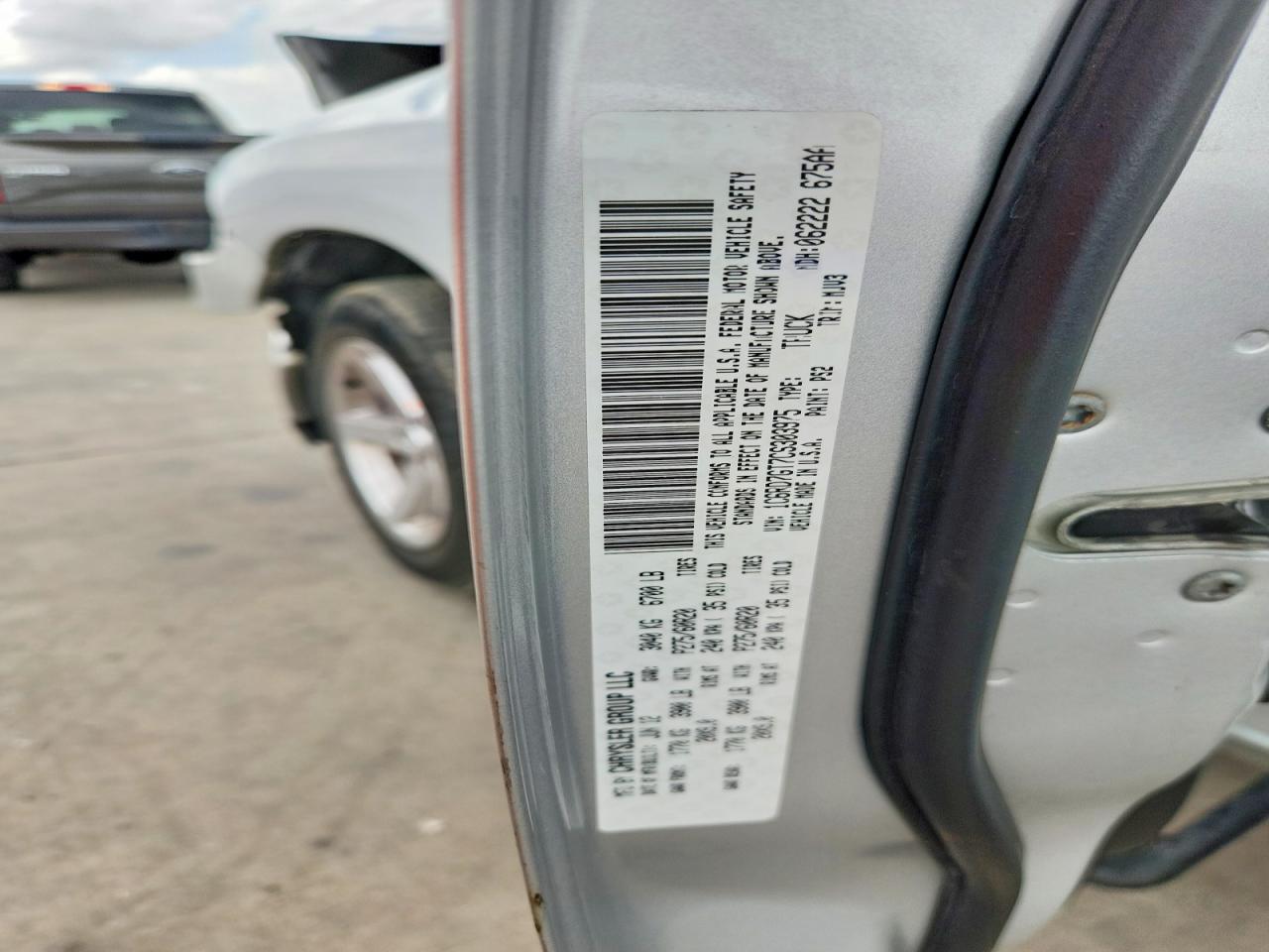 2012 Dodge Ram 1500 Slt Silver vin: 1C6RD7GT7CS303975