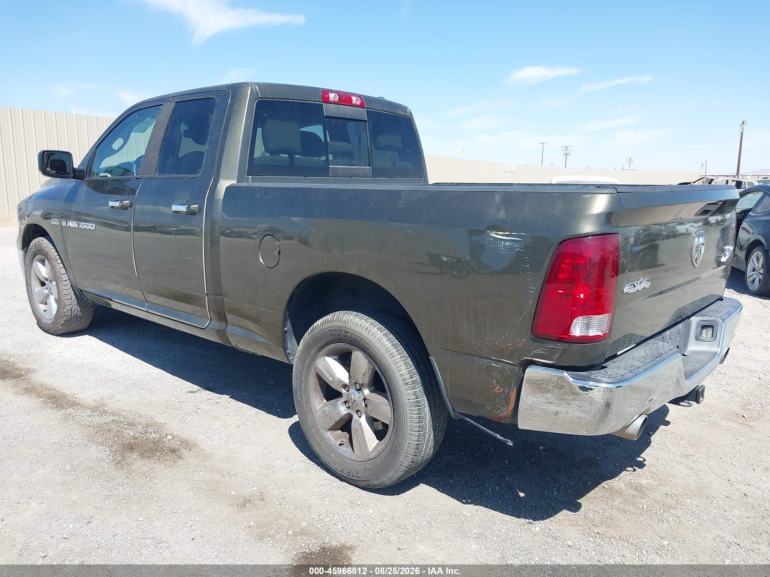 2012 Ram 1500 Big Horn Green vin: 1C6RD7GT7CS329038