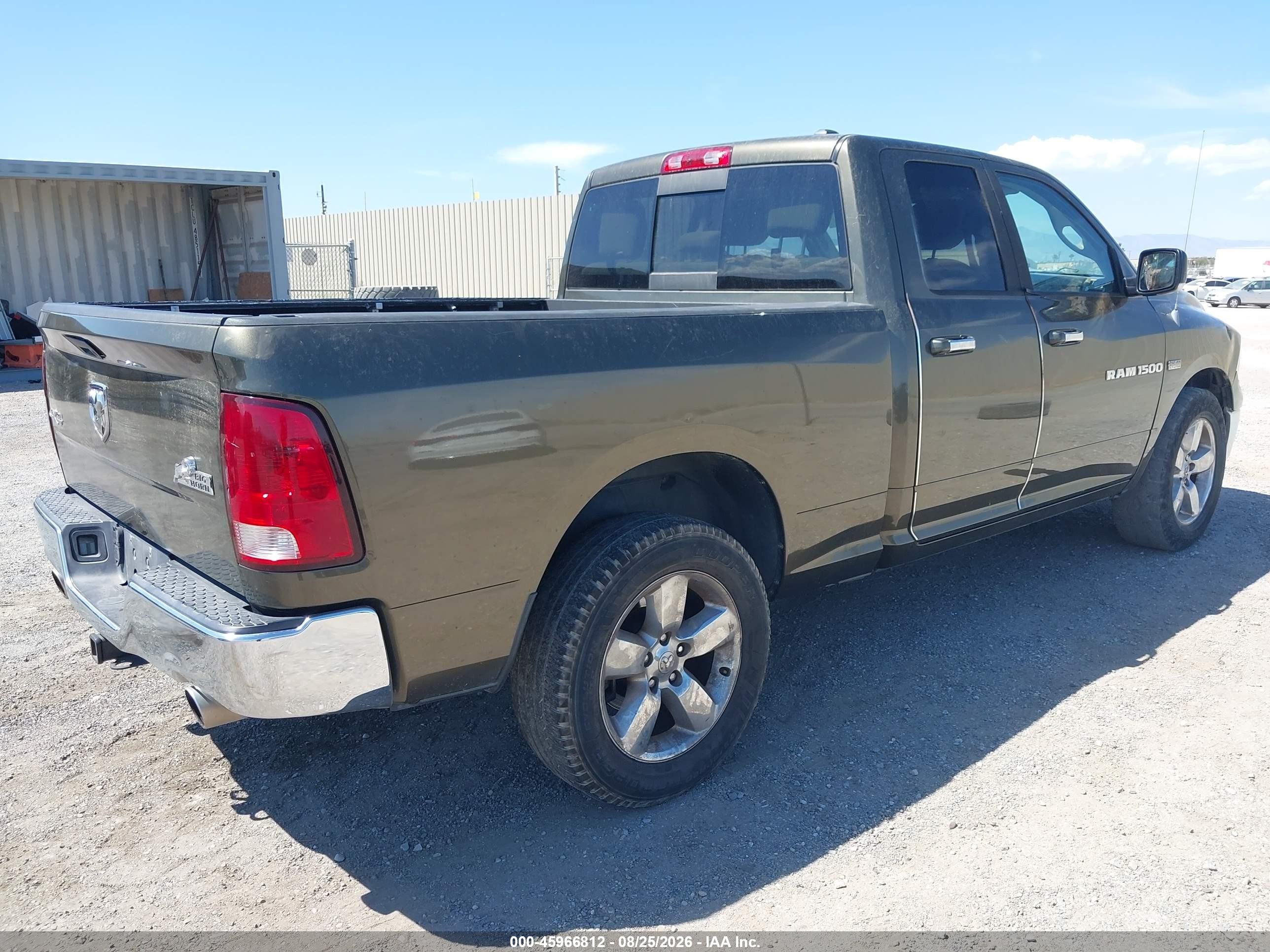 2012 Ram 1500 Big Horn Green vin: 1C6RD7GT7CS329038