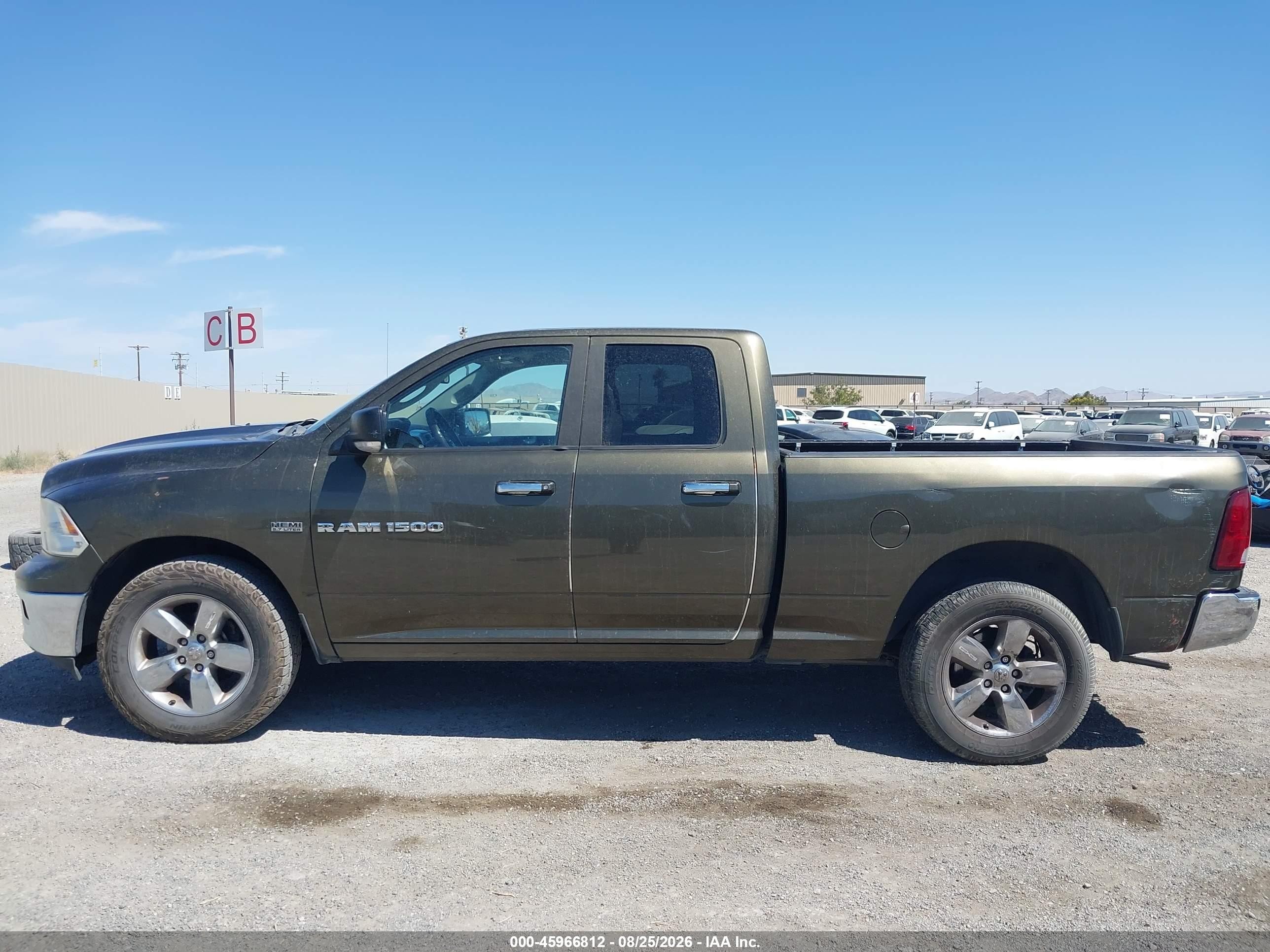2012 Ram 1500 Big Horn Green vin: 1C6RD7GT7CS329038