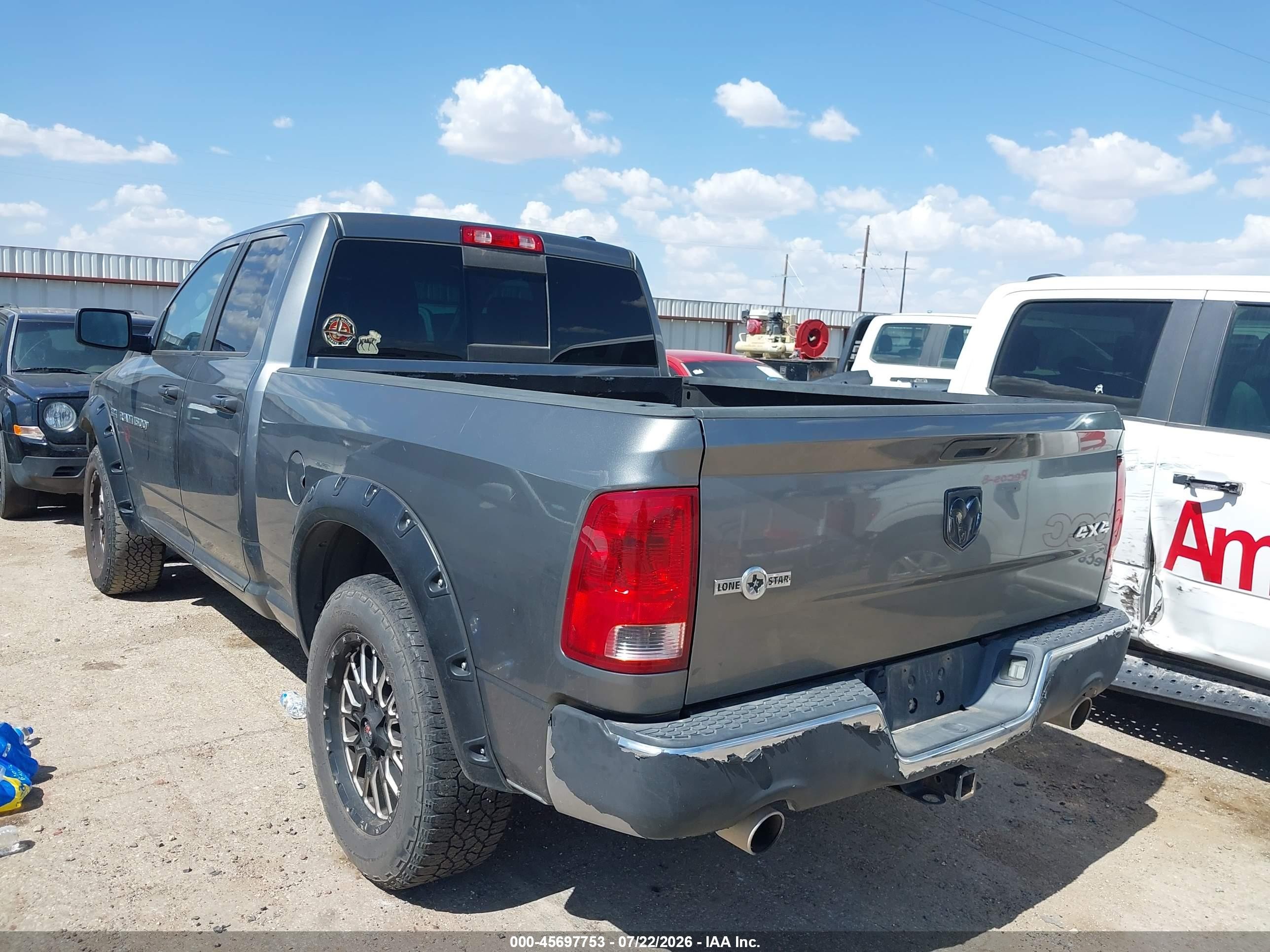2012 Ram 1500 Lone Star Gray vin: 1C6RD7GT8CS122206