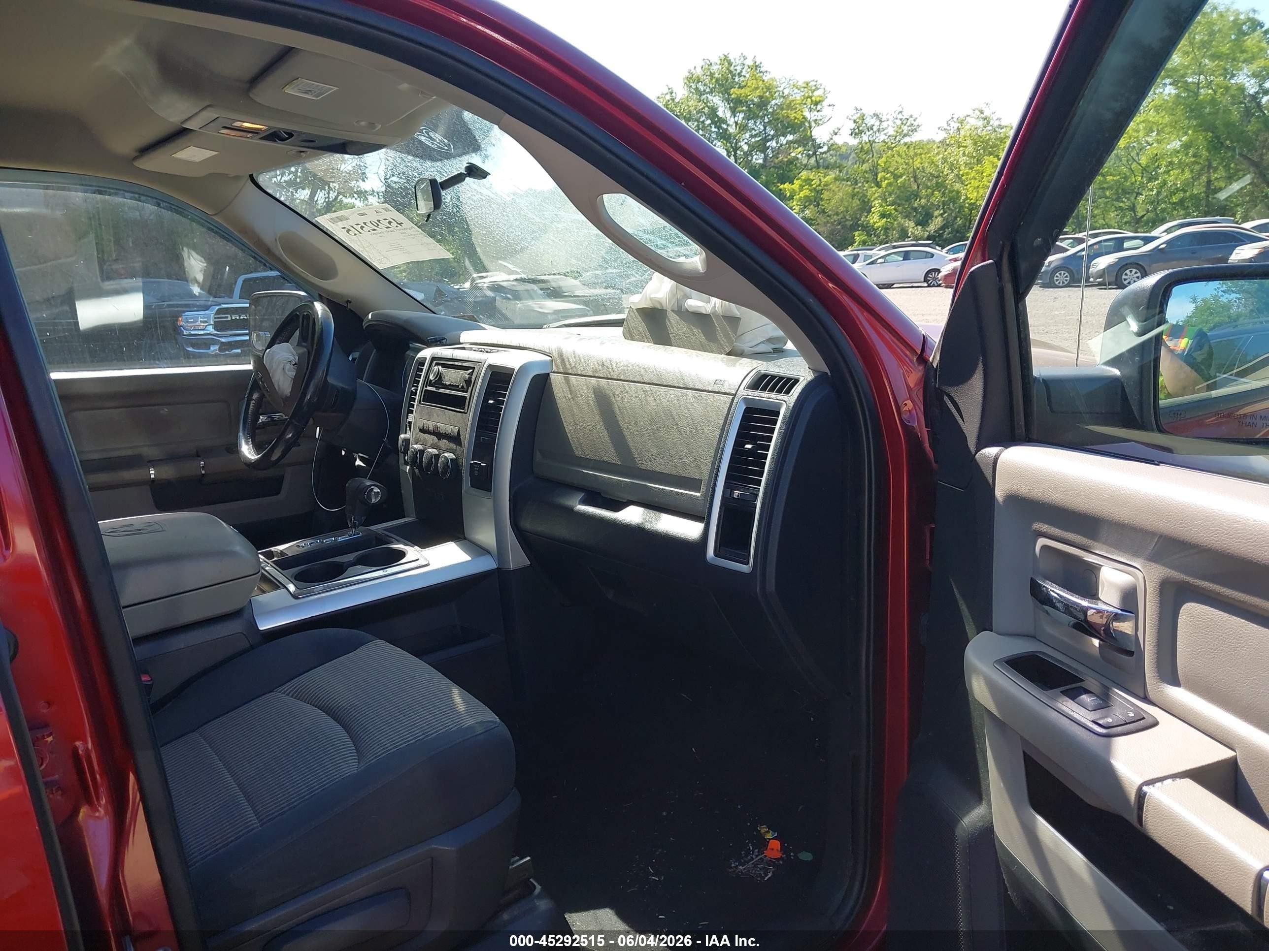 2012 Ram 1500 Slt Maroon vin: 1C6RD7GT8CS124747