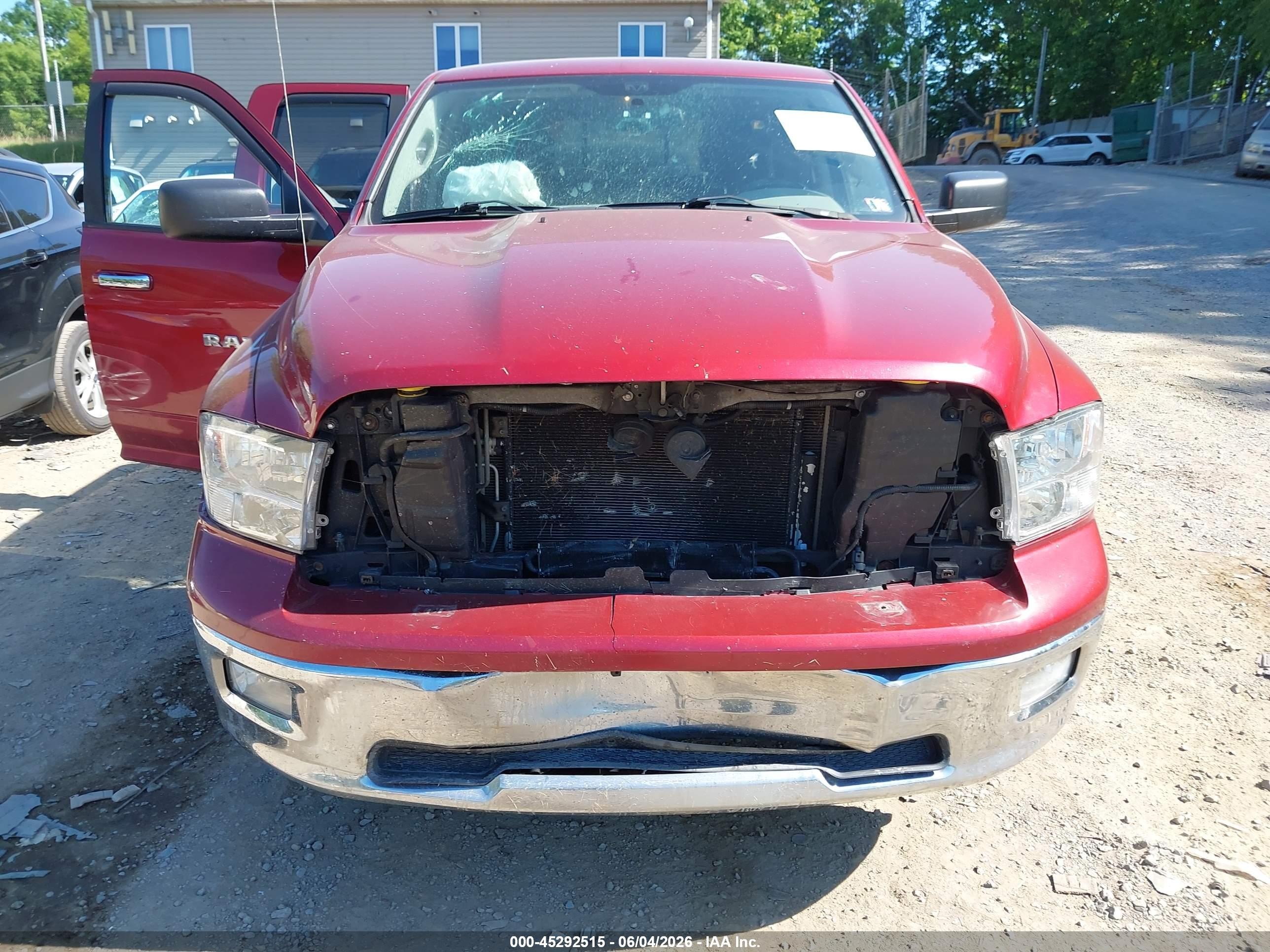 2012 Ram 1500 Slt Maroon vin: 1C6RD7GT8CS124747