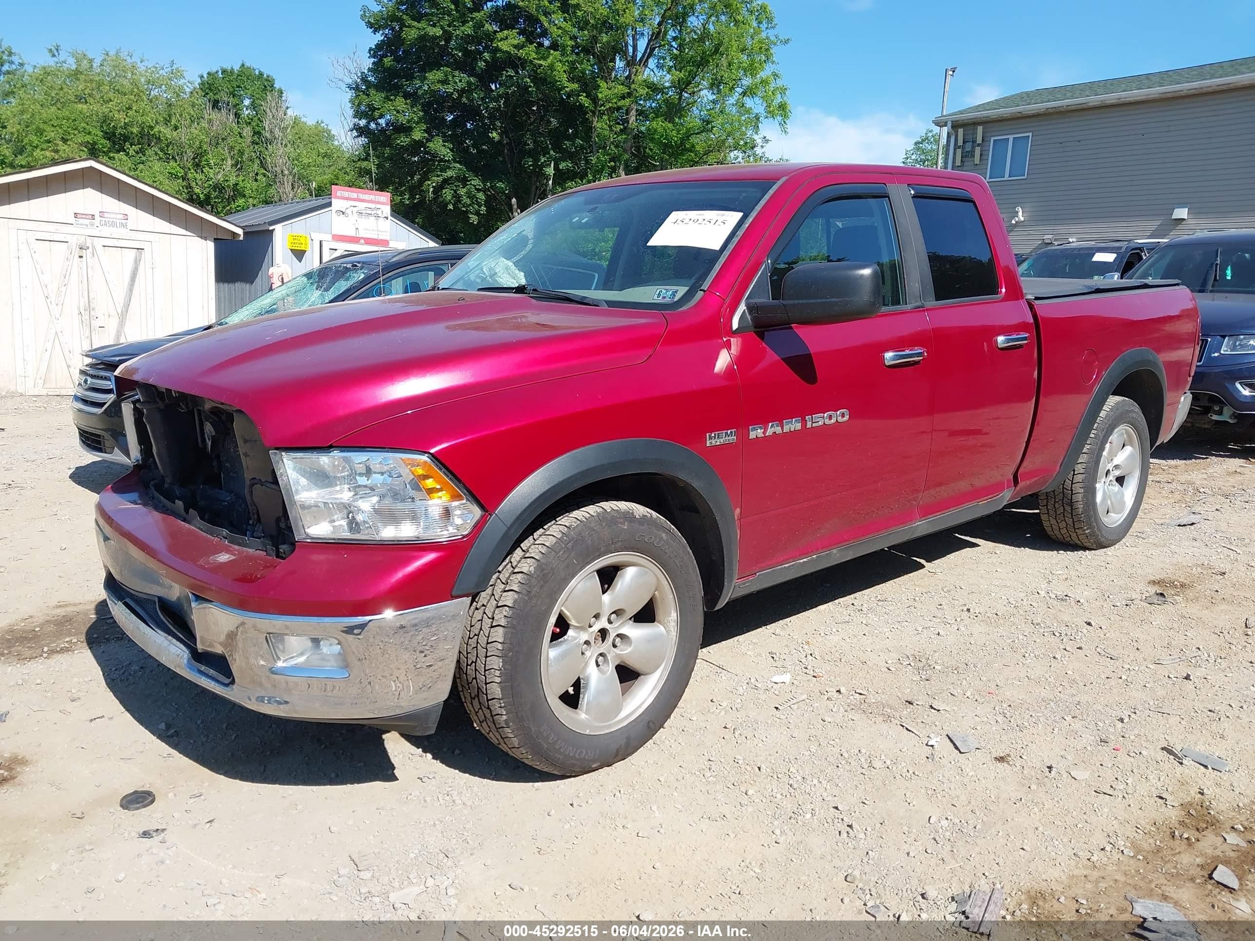 2012 Ram 1500 Slt Maroon vin: 1C6RD7GT8CS124747