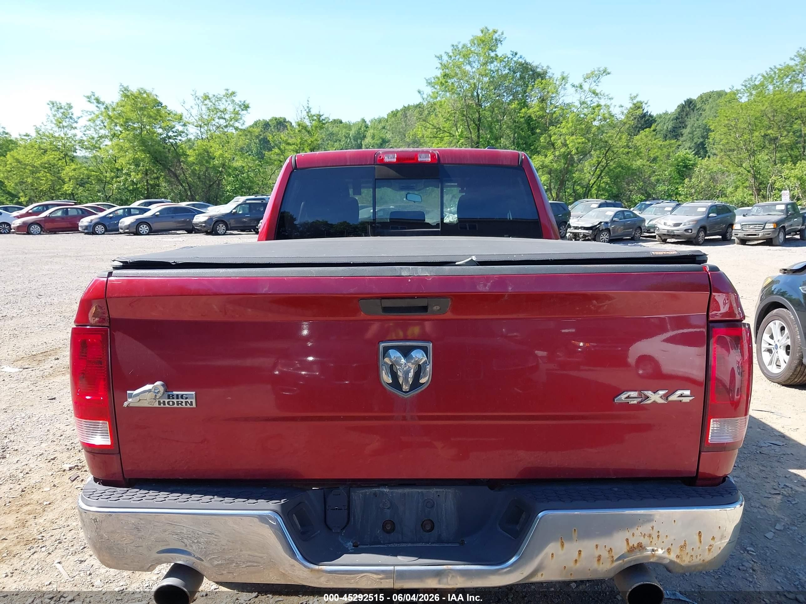 2012 Ram 1500 Slt Maroon vin: 1C6RD7GT8CS124747