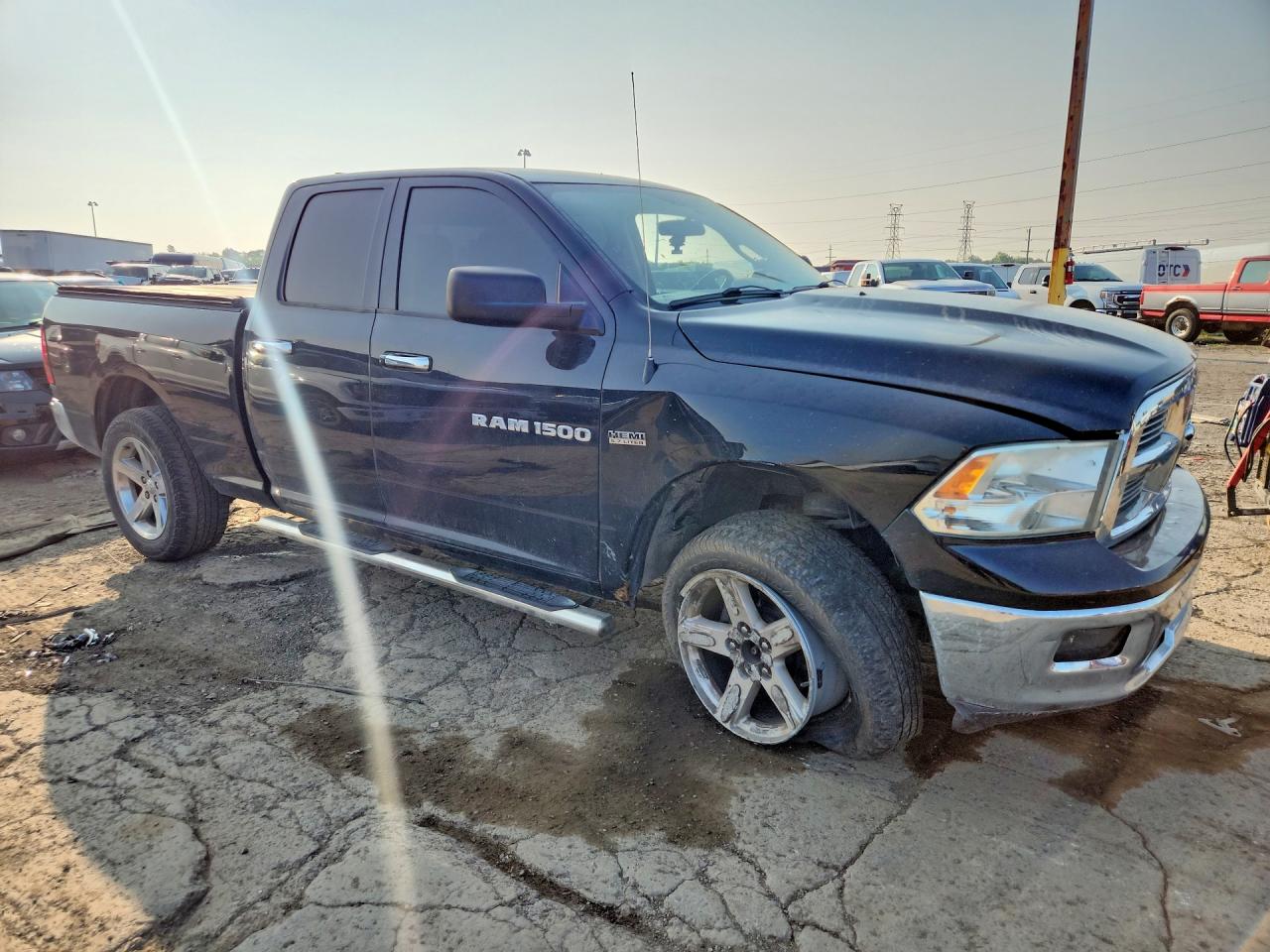 2012 Dodge Ram 1500 Slt Black vin: 1C6RD7GT8CS229708
