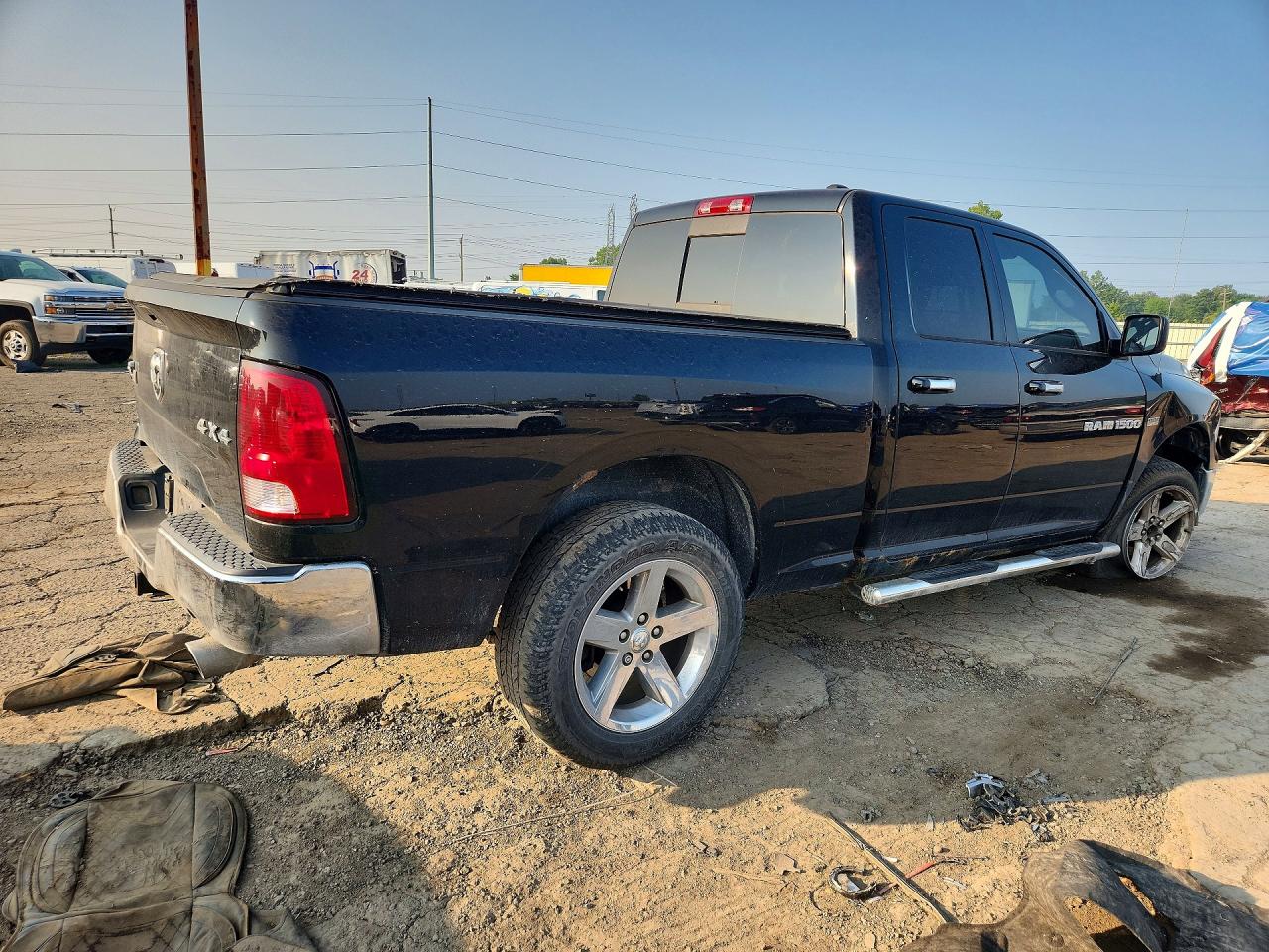 2012 Dodge Ram 1500 Slt Black vin: 1C6RD7GT8CS229708